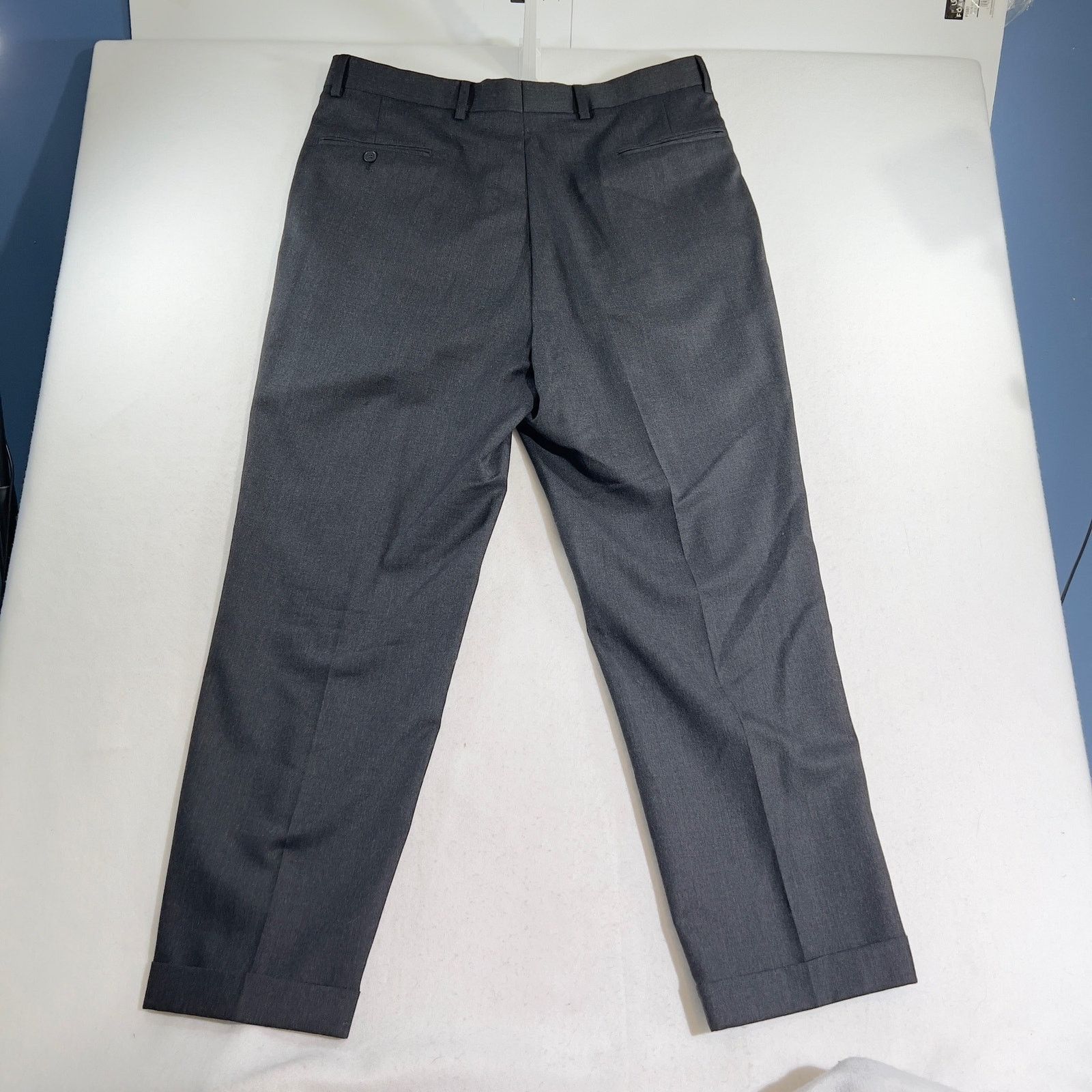 Perry Ellis Perry Ellis Portfolio 100% Wool Pant Men 38S W x 30L Size US 38 / EU 54 - 4 Thumbnail