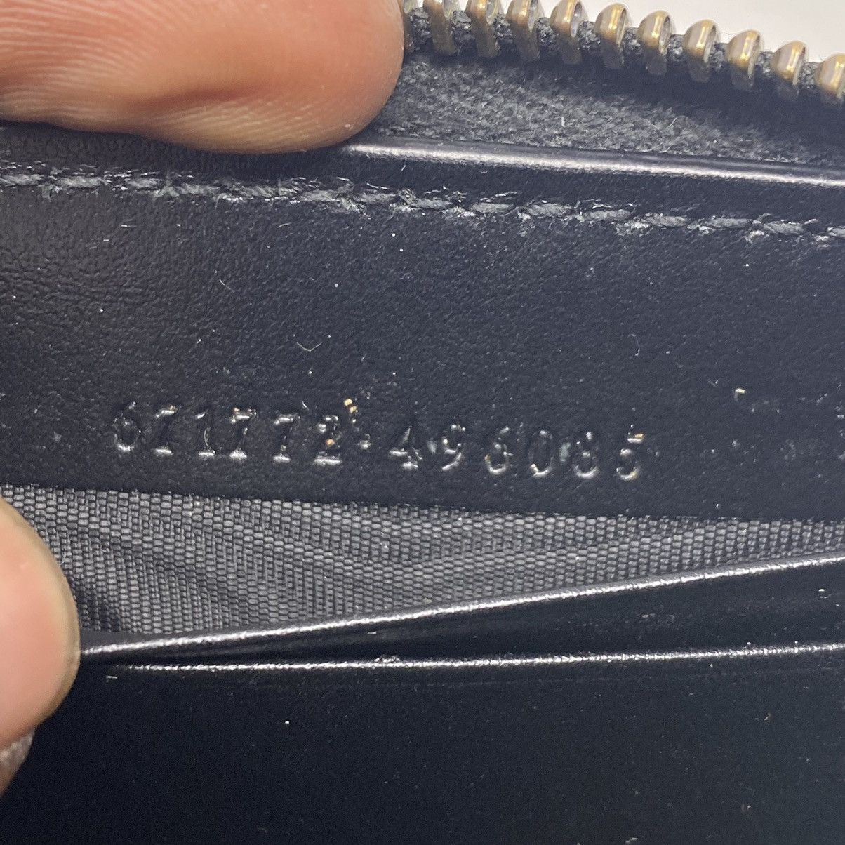 Gucci Gucci Marmont Zip Around Leather Card Black Wallet Size ONE SIZE - 7 Thumbnail