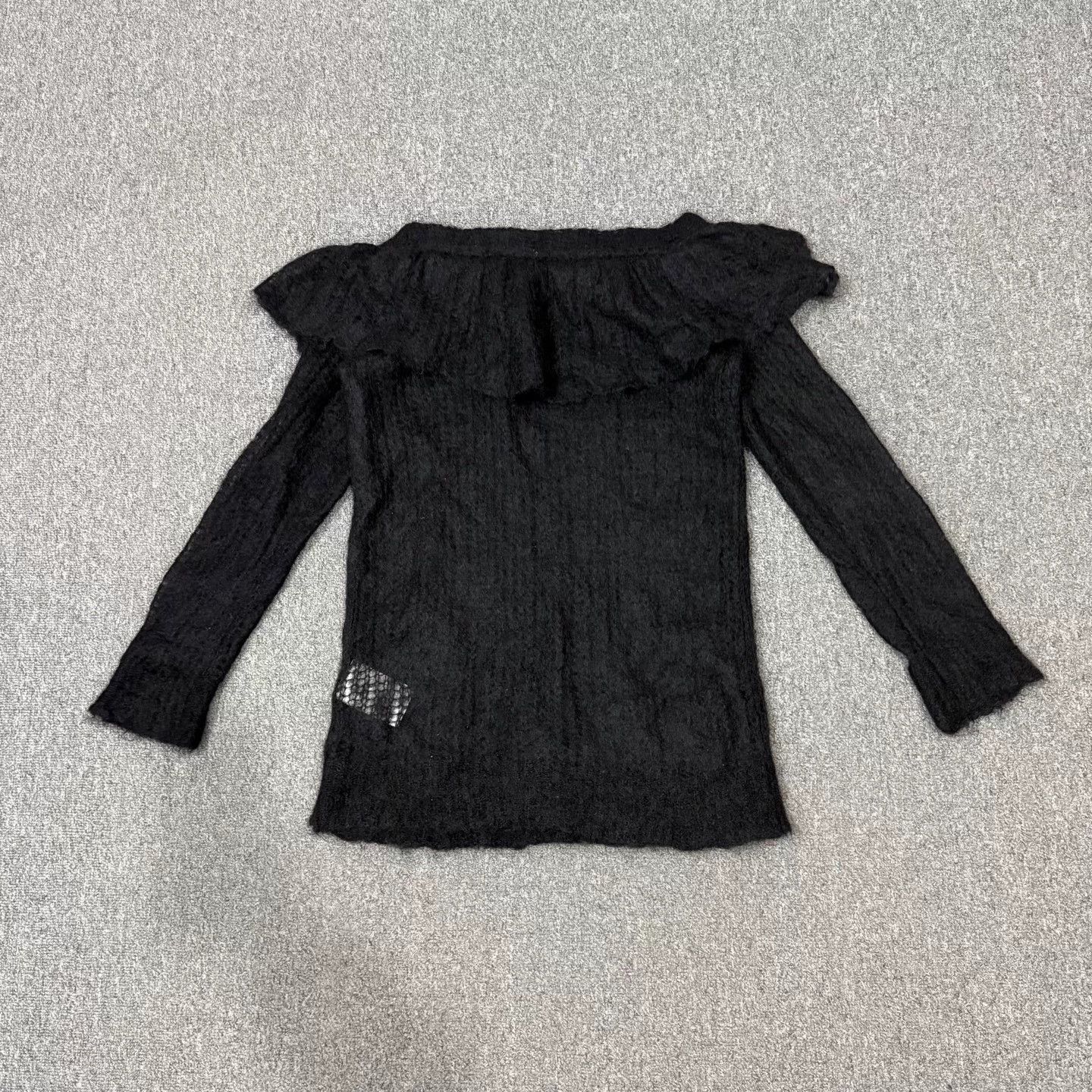 Valentino Valentino black lace mohair long sleeve XS 99 new Size XS / US 0-2 / IT 36-38 - 2 Thumbnail