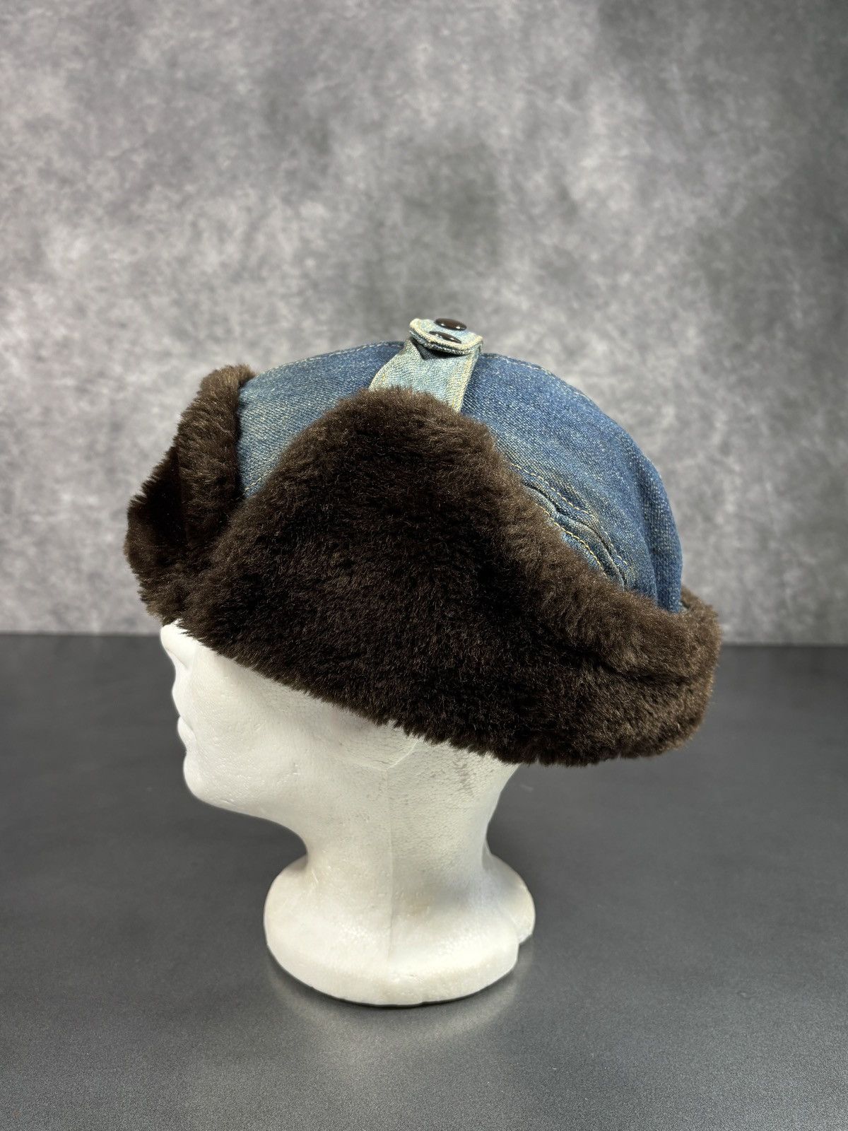 Levi's Vintage Levi's Orange Tab Hat Denim Ushanka Trapper 70s 80s Size ONE SIZE - 8 Thumbnail