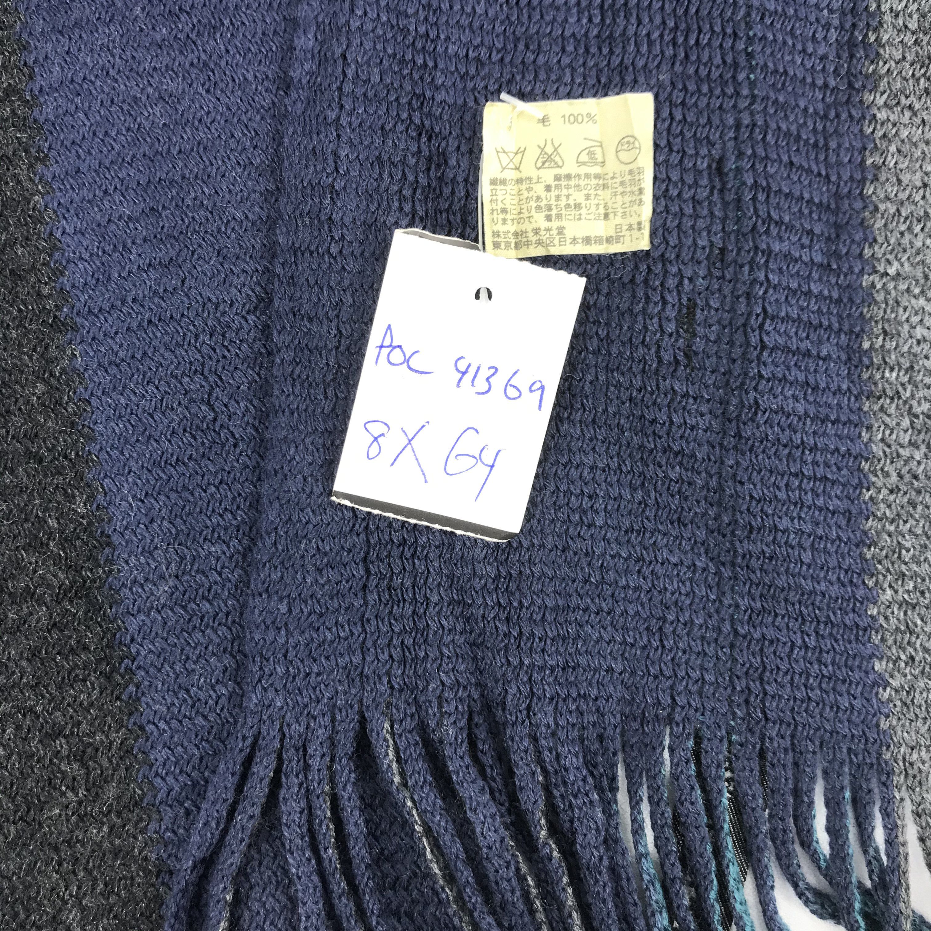 DKNY Vintage DKNY Scarf Muffler Knitted Wool Ribbed Knit Scarves Size ONE SIZE - 5 Thumbnail