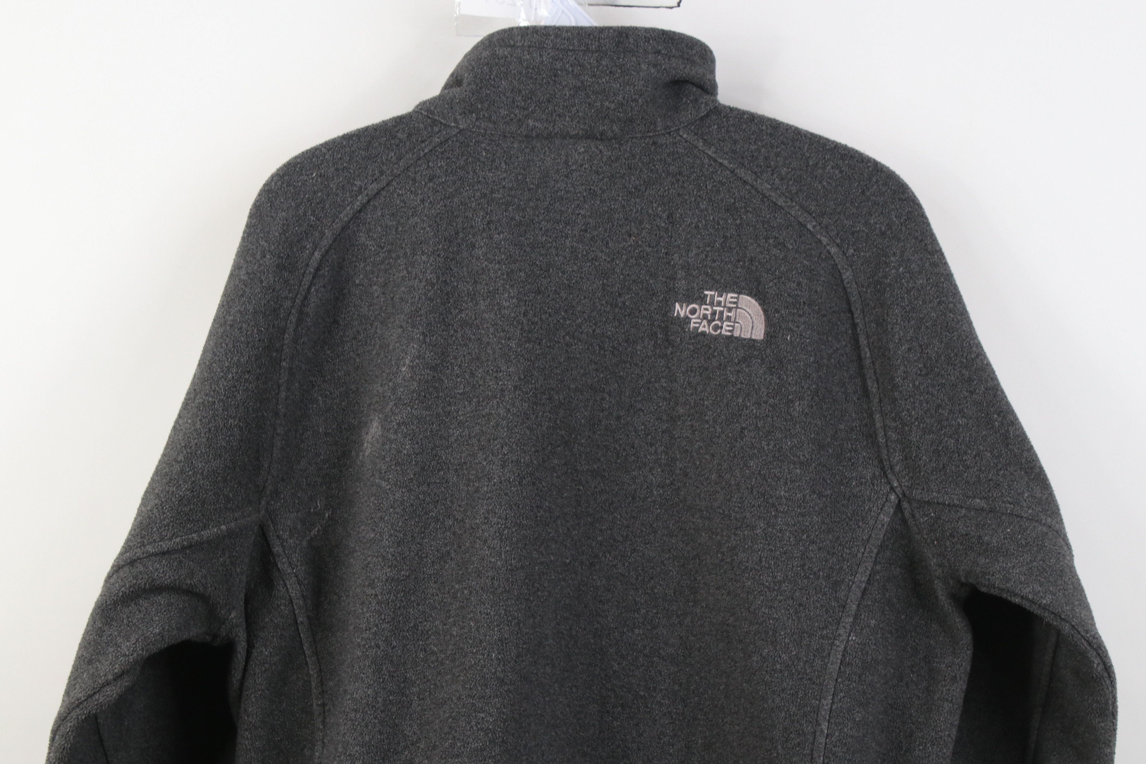 The North Face Vintage The North Face Spell Out Full Zip Fleece Jacket Gray Size US S / EU 44-46 / 1 - 13 Thumbnail