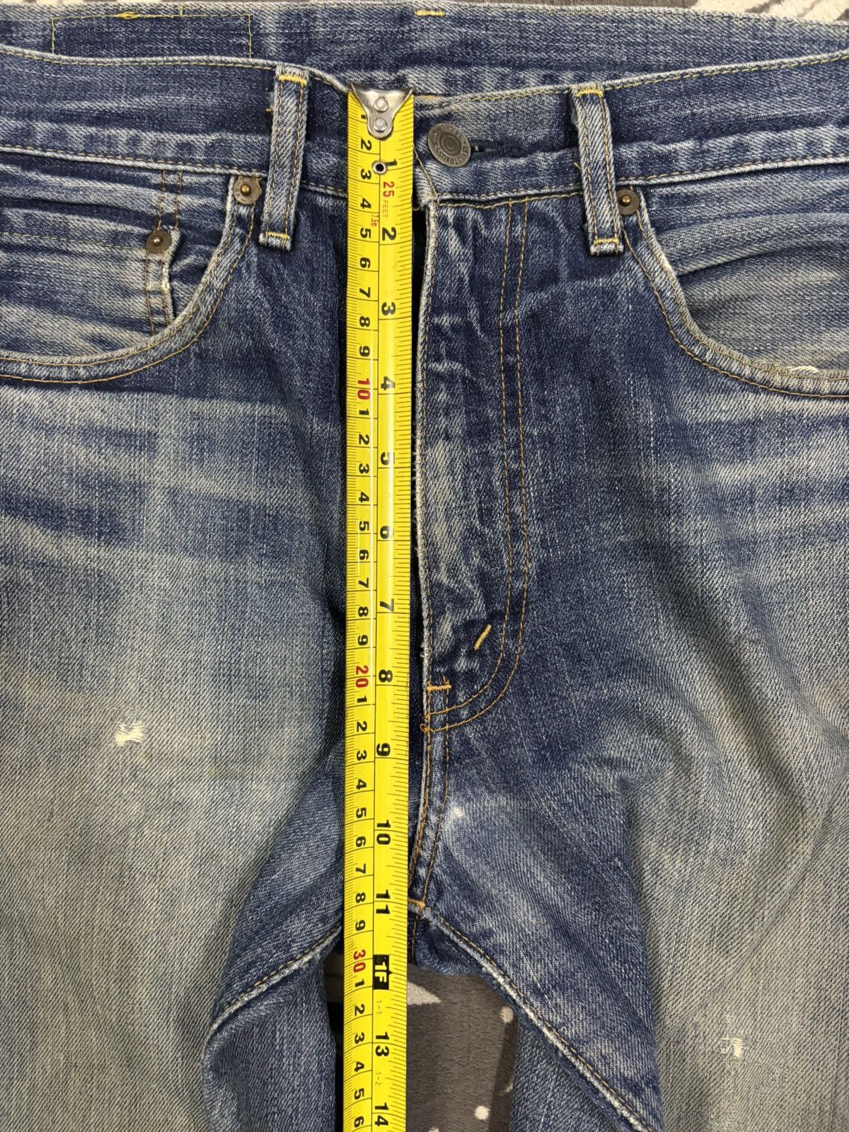 Levi's Vintage 90s Levis 502 Big E Selvedge Distressed Grunge Jeans Size US 29 - 21 Thumbnail