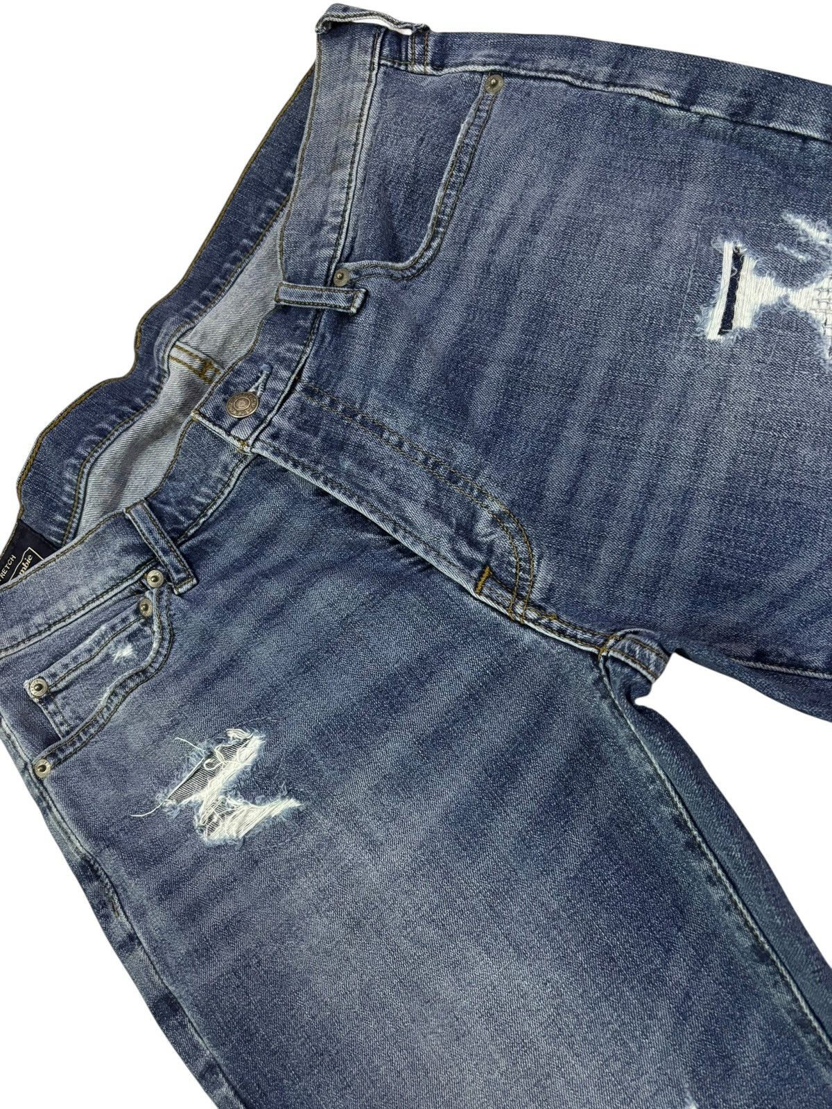 Abercrombie & Fitch Vtg Abercrombie & Fitch Distressed Patchwork Jeans Size US 34 / EU 50 - 5 Thumbnail