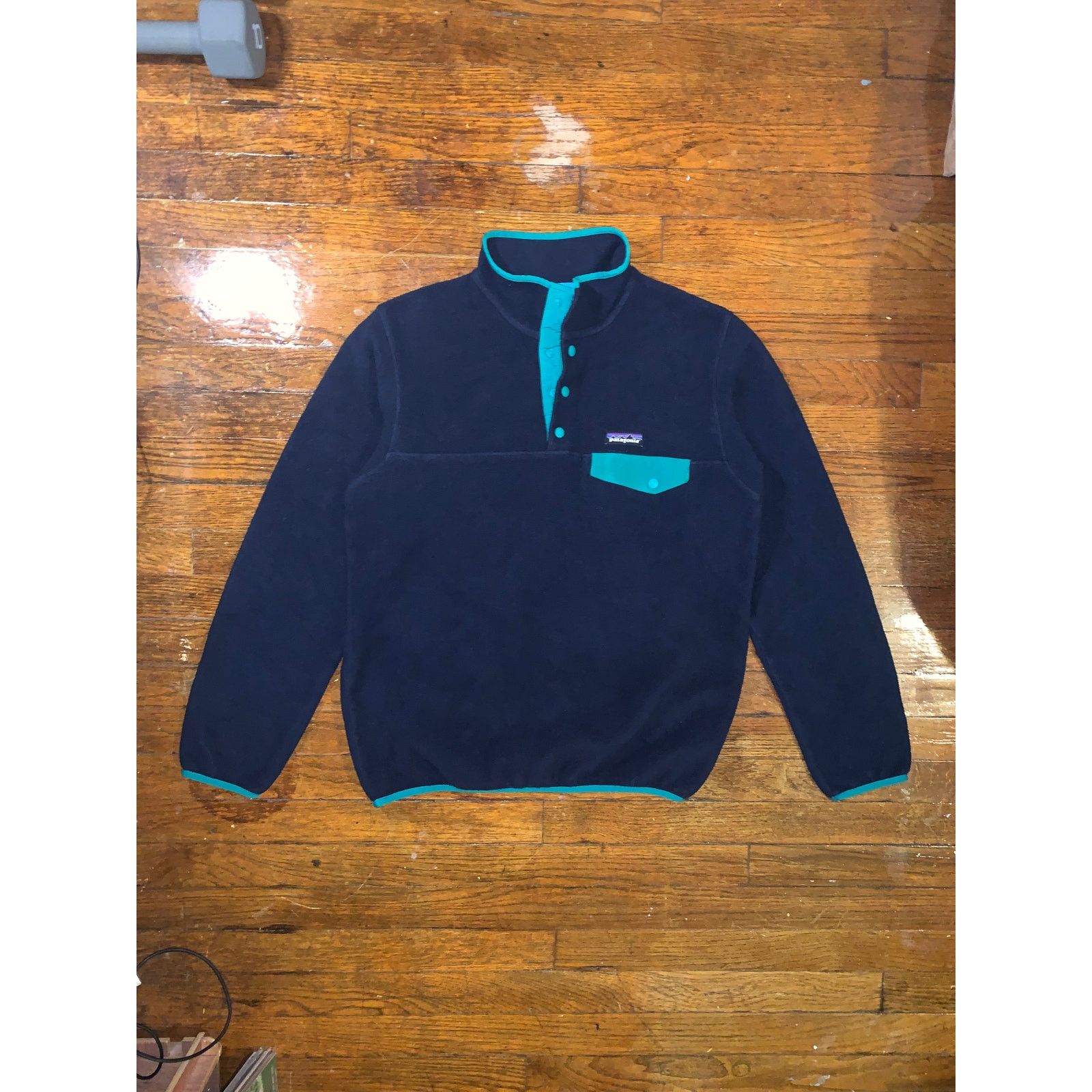 Patagonia Vintage Patagonia Synchilla Snap T Fleece Medium Navy Size M / US 6-8 / IT 42-44 - 1 Thumbnail