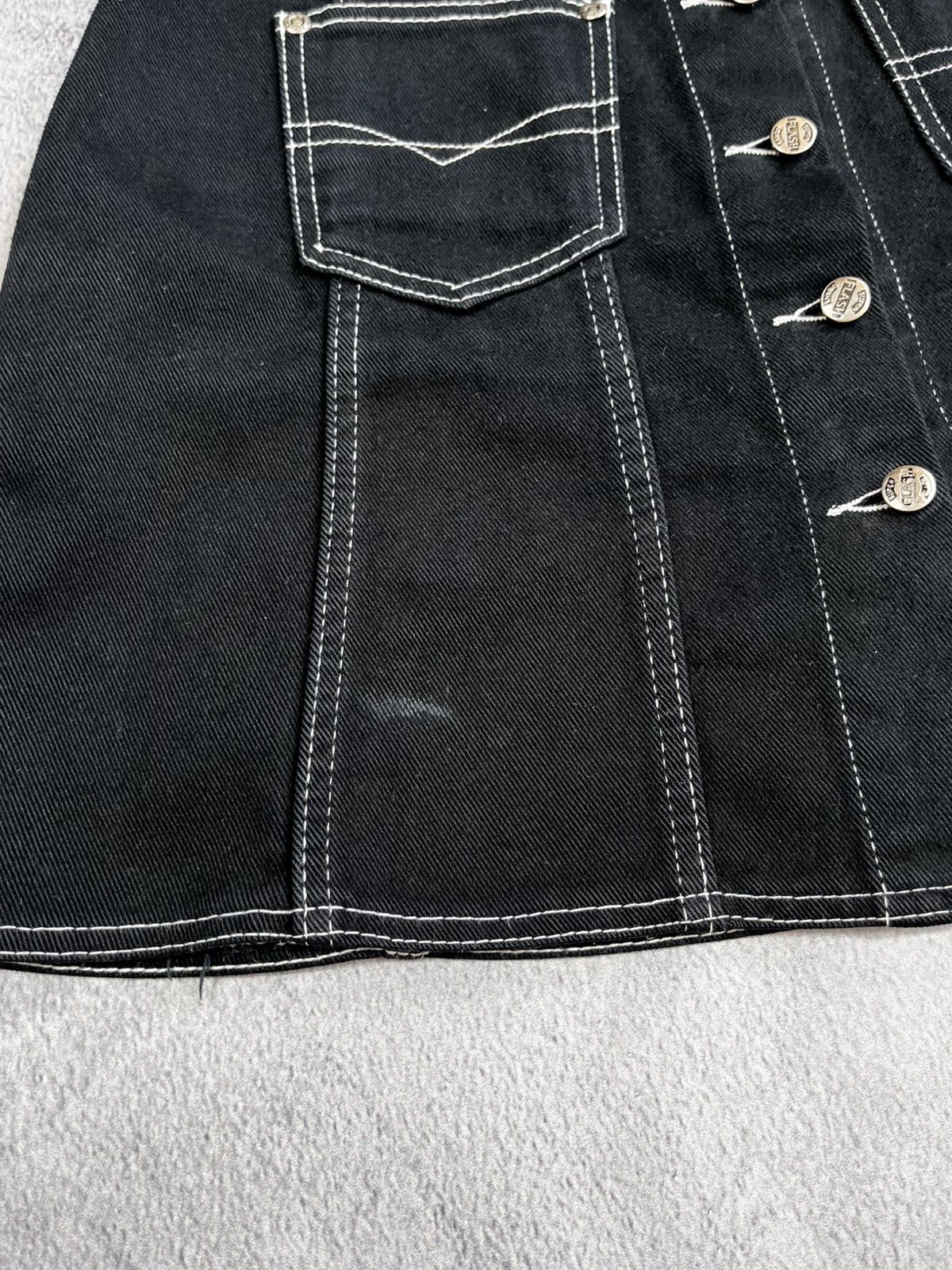 Japanese Brand × Vintage Vintage 90s denim button ups mini skirt 00s style Japanese Size 26" / US 2 / IT 38 - 7 Thumbnail