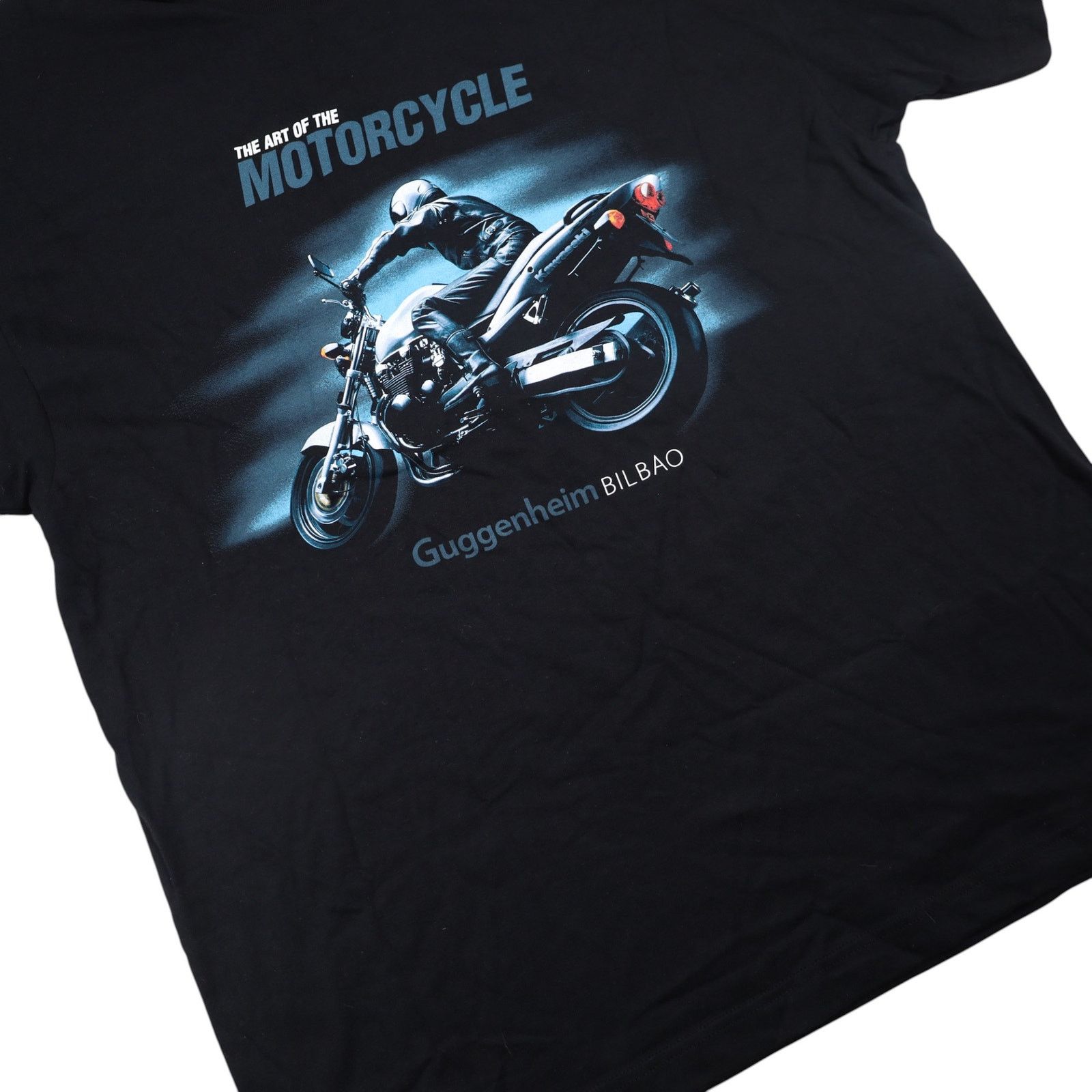 Vintage VTG Guggenheim Bilboa Art of the Motorcycle Graphic T Shirt Size US XL / EU 56 / 4 - 3 Thumbnail