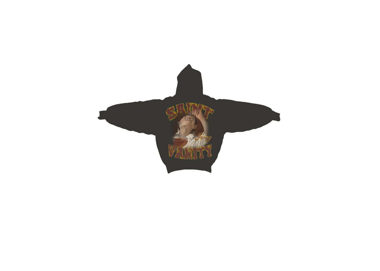 Saint Vanity Saint Vanity 'Hourglass' Black Hoodie Size US XXL / EU 58 / 5 - 1 Preview