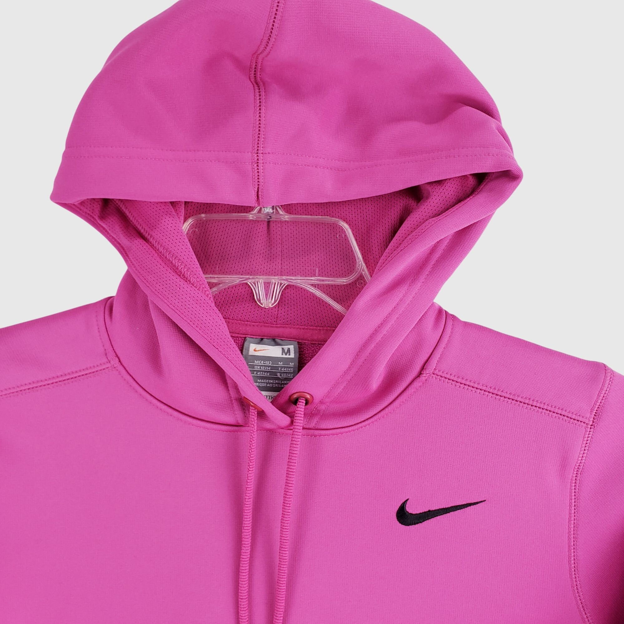 Nike Vintage NikeFit Womens Pink Pullover Hoodie With Kangaroo Po Size M / US 6-8 / IT 42-44 - 7 Thumbnail