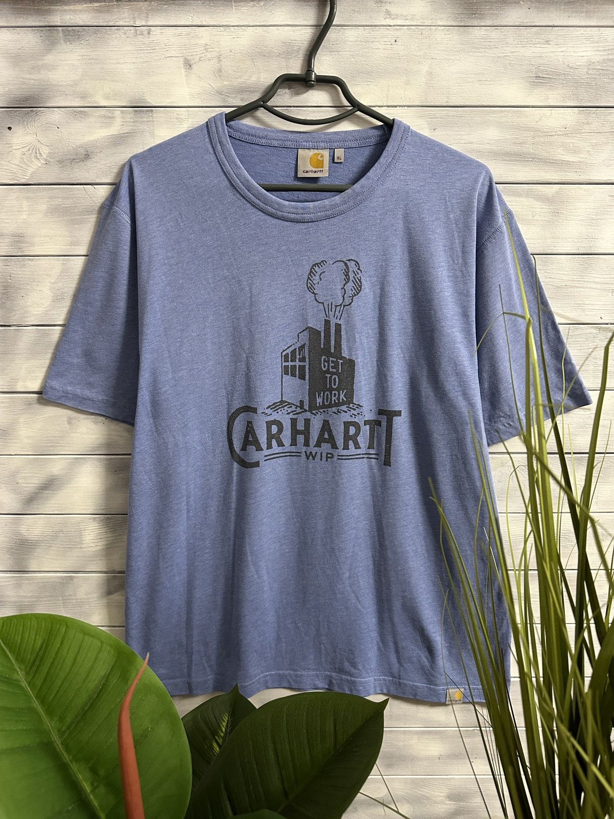 Carhartt Rare Vintage T-Shirt Carhartt WIP Get To Work. Size US XL / EU 56 / 4 - 1 Thumbnail