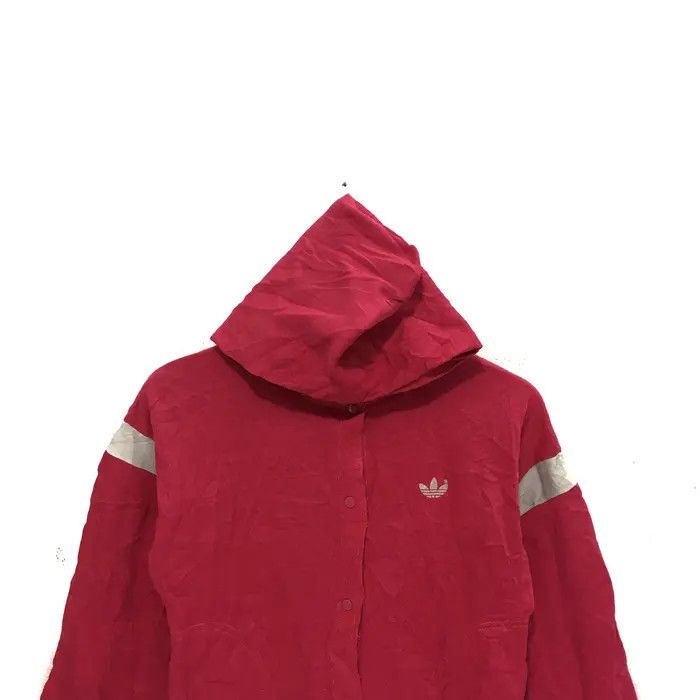 Adidas Vintage 80' ADIDAS ORIGINALS Trefoil Logo Hoodie Made In USA Size M / US 6-8 / IT 42-44 - 2 Thumbnail