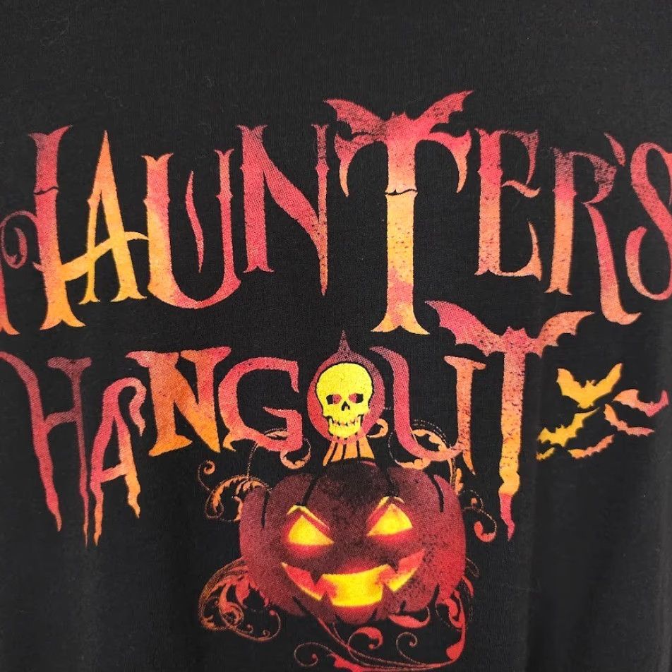 Alife Haunters Hangout T Shirt Mens Large Black Haunters For Life Halloween Canvas Crew Neck Short Sleeve Cotton Blend Double-Sided Print Size US L / EU 52-54 / 3 - 3 Thumbnail