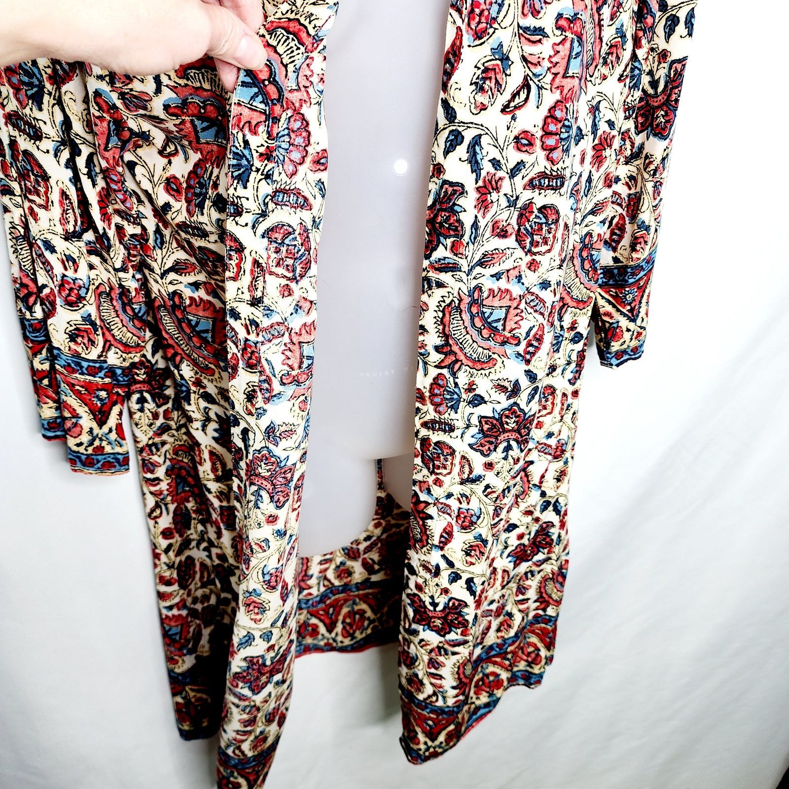 Lucky Brand Lucky Brand Boho Open Front 3/4 Sleeve Cardigan Size M Size M / US 6-8 / IT 42-44 - 5 Thumbnail