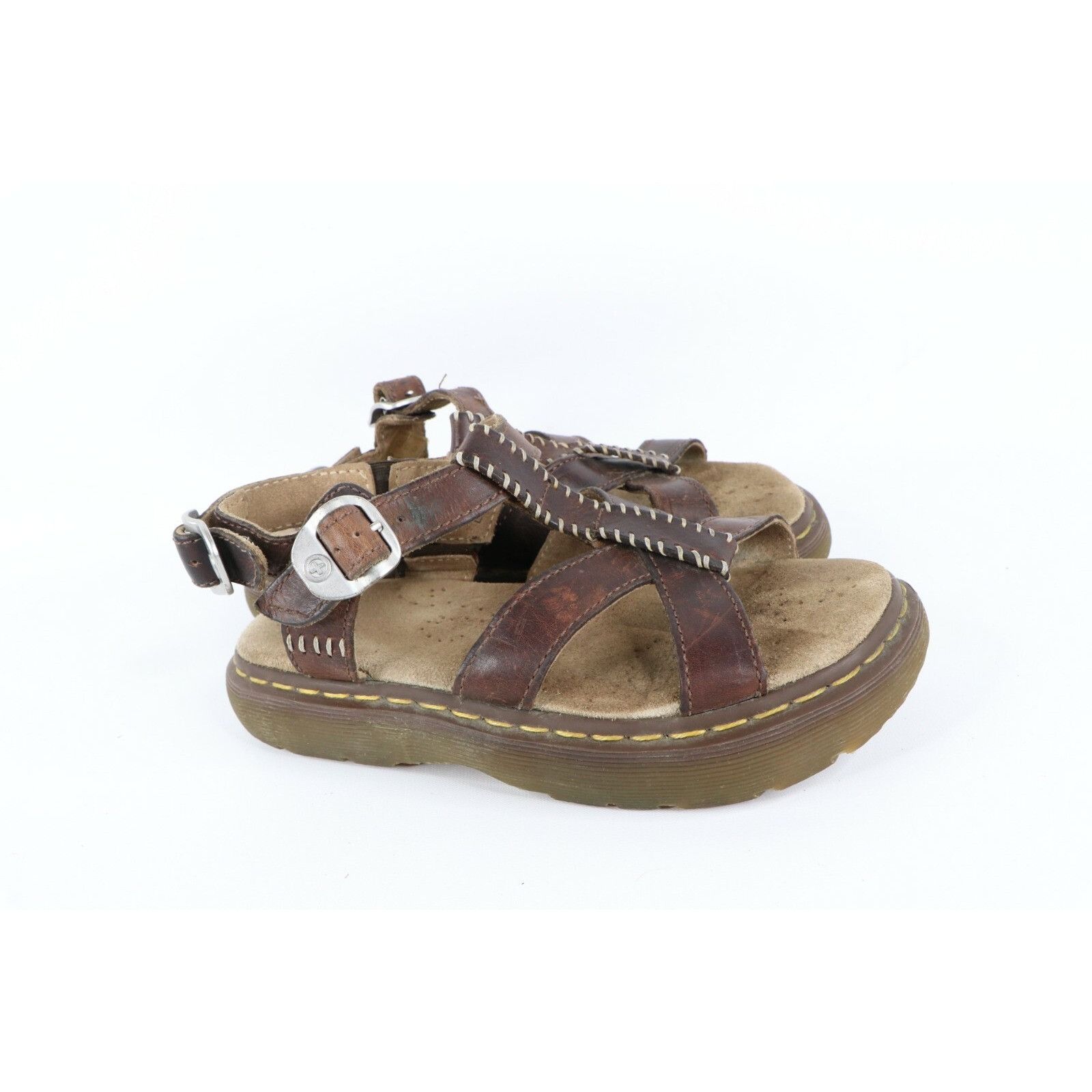Dr. Martens Vintage 90s Dr Martens Platform Leather Buckle Sandals Size US 7 / IT 37 - 3 Thumbnail