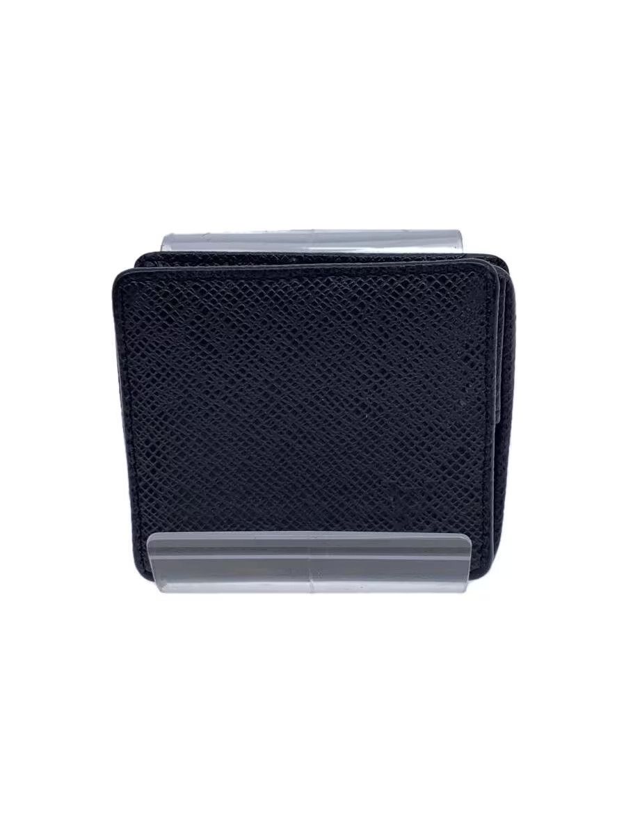 Louis Vuitton Louis Vuitton Taiga Porte Monet Boite Leather Black Size ONE SIZE - 1 Thumbnail