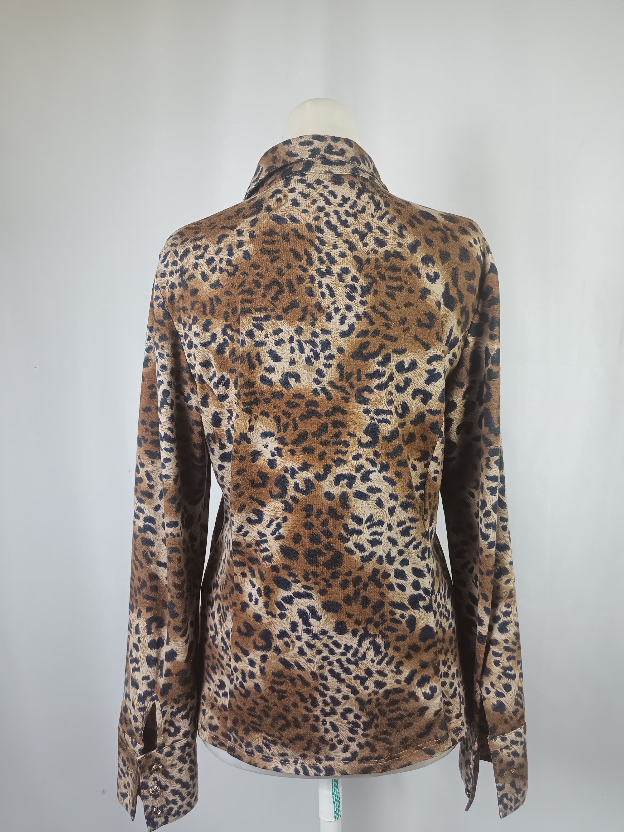 The Unbranded Brand FABIO FERRETTI Leopard Lace Shirt Size M / US 6-8 / IT 42-44 - 16 Thumbnail