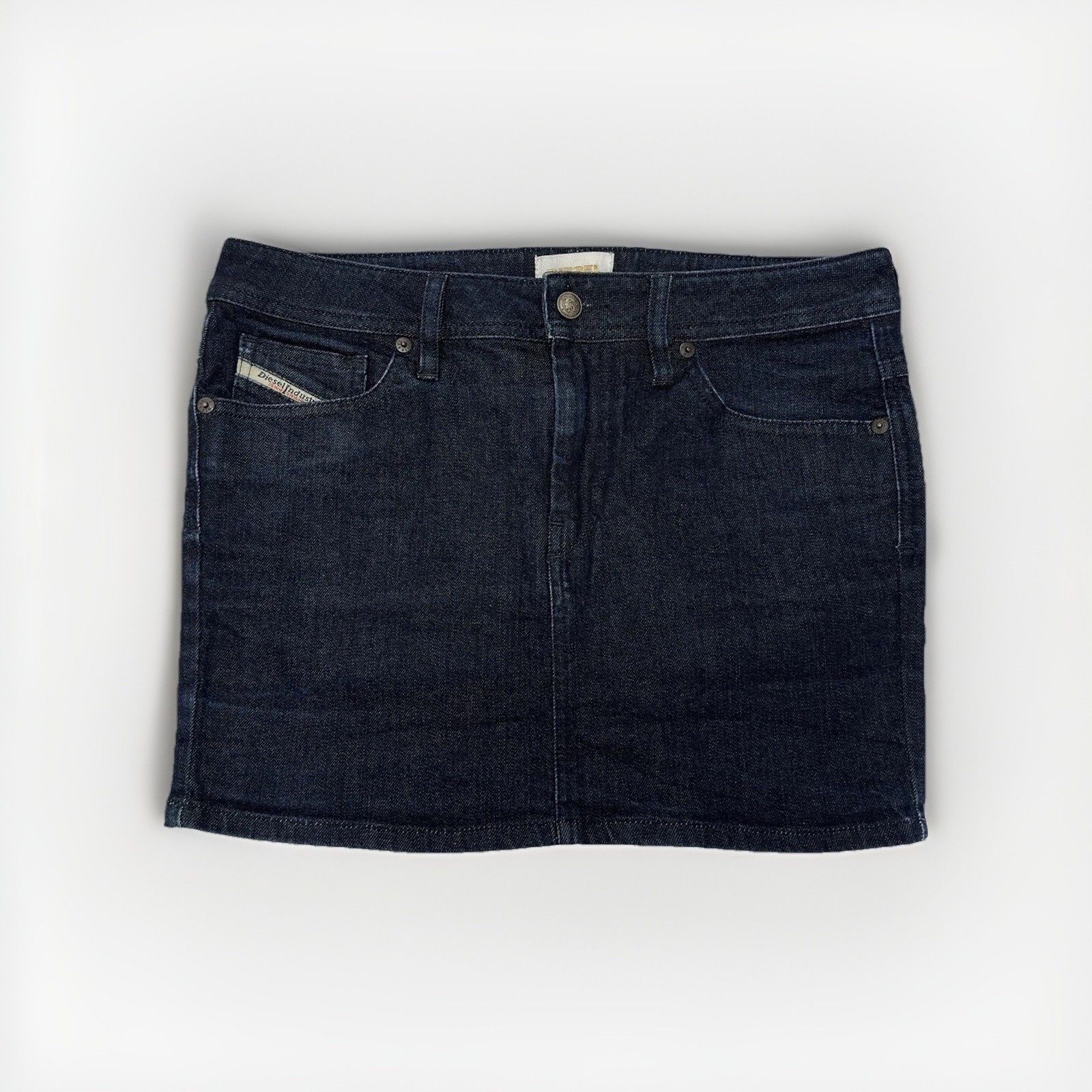 Diesel Vintage Diesel Denim Mini Short Pencil y2k Skirt 2000`s Size 29" - 2 Thumbnail
