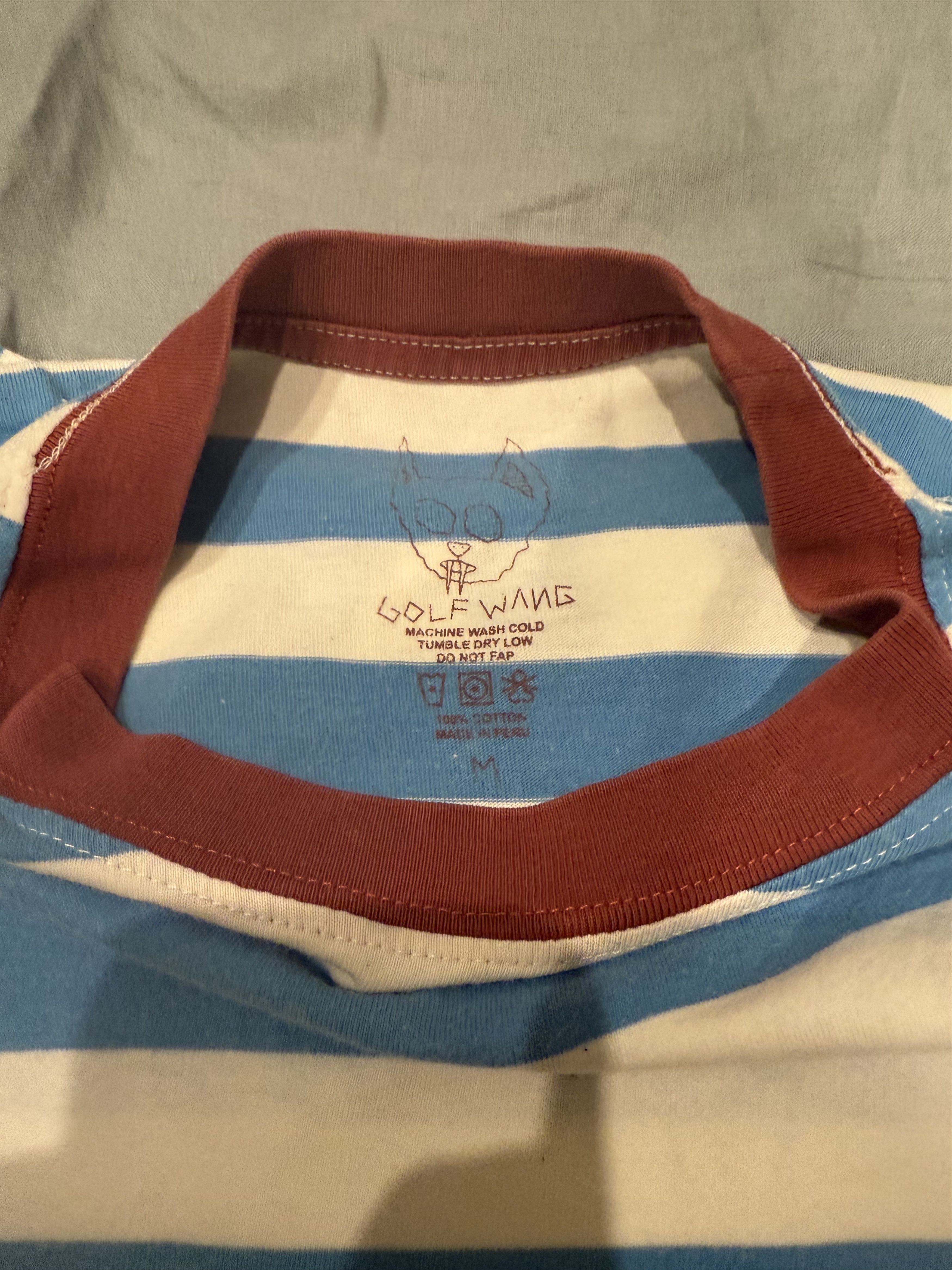 Golf Wang 2014 Kill Cat/Flog Gnaw Striped T-shirt Size US M / EU 48-50 / 2 - 3 Thumbnail