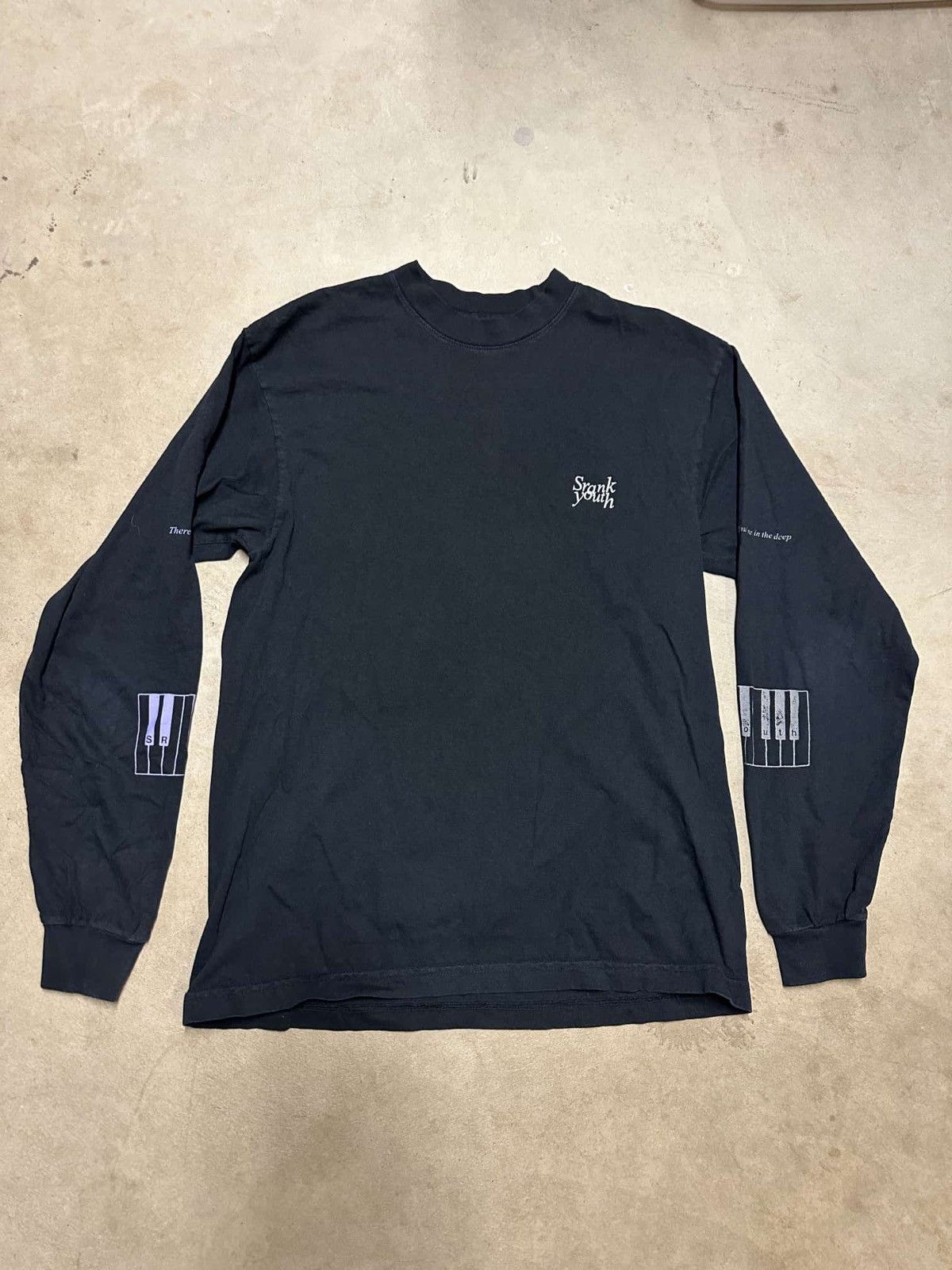 Hidden Characters Srank Youth Longsleeve Tee Black