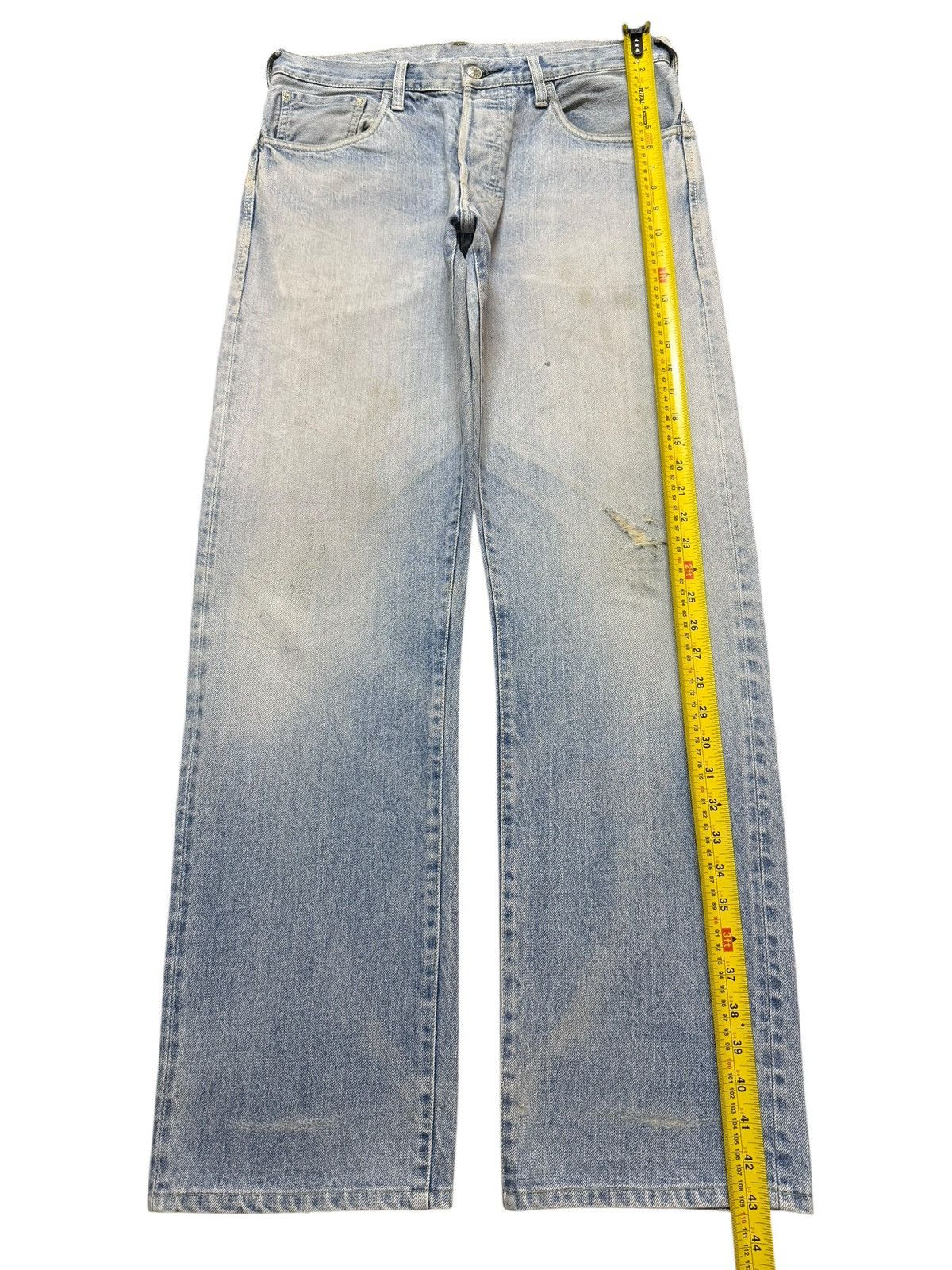 Evisu Vintage 90s Evisu Genes Selvedge Seagull Painted Wide Leg Size US 32 / EU 48 - 12 Thumbnail