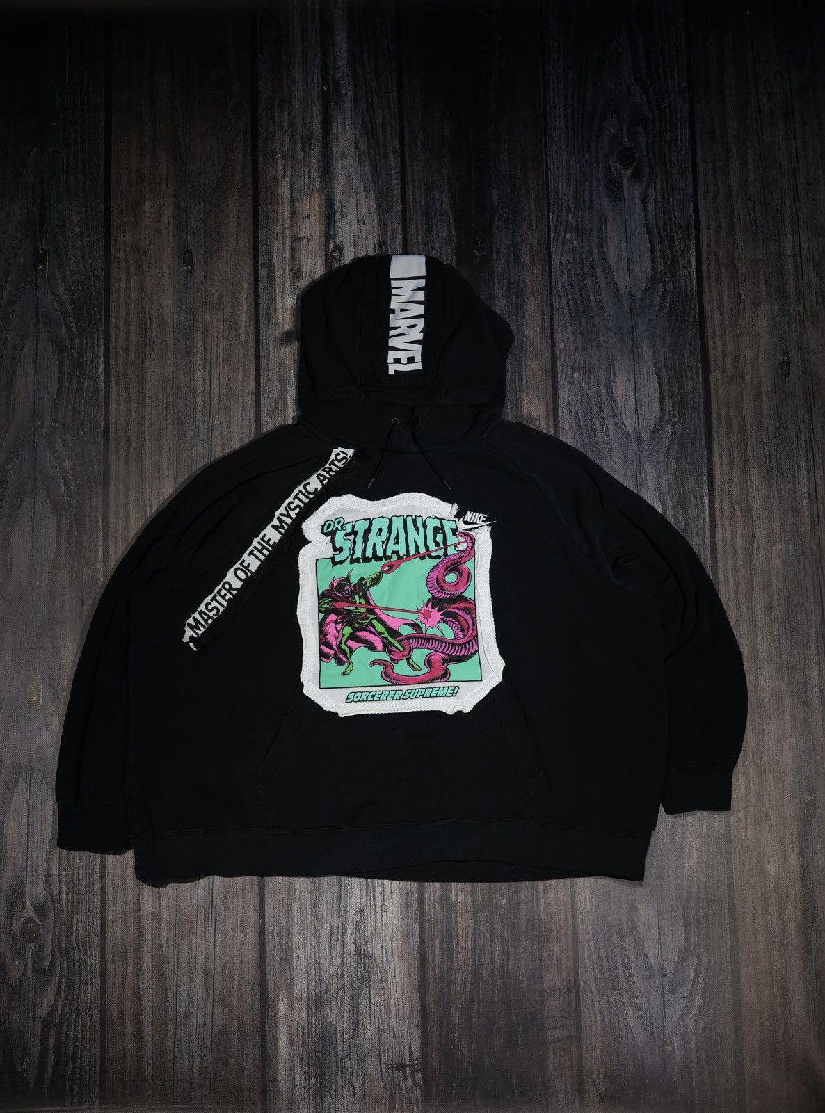 Nike Nike Custom Hoodie Vintage 90s Y2K Reworked Size US XXL / EU 58 / 5 - 2 Thumbnail