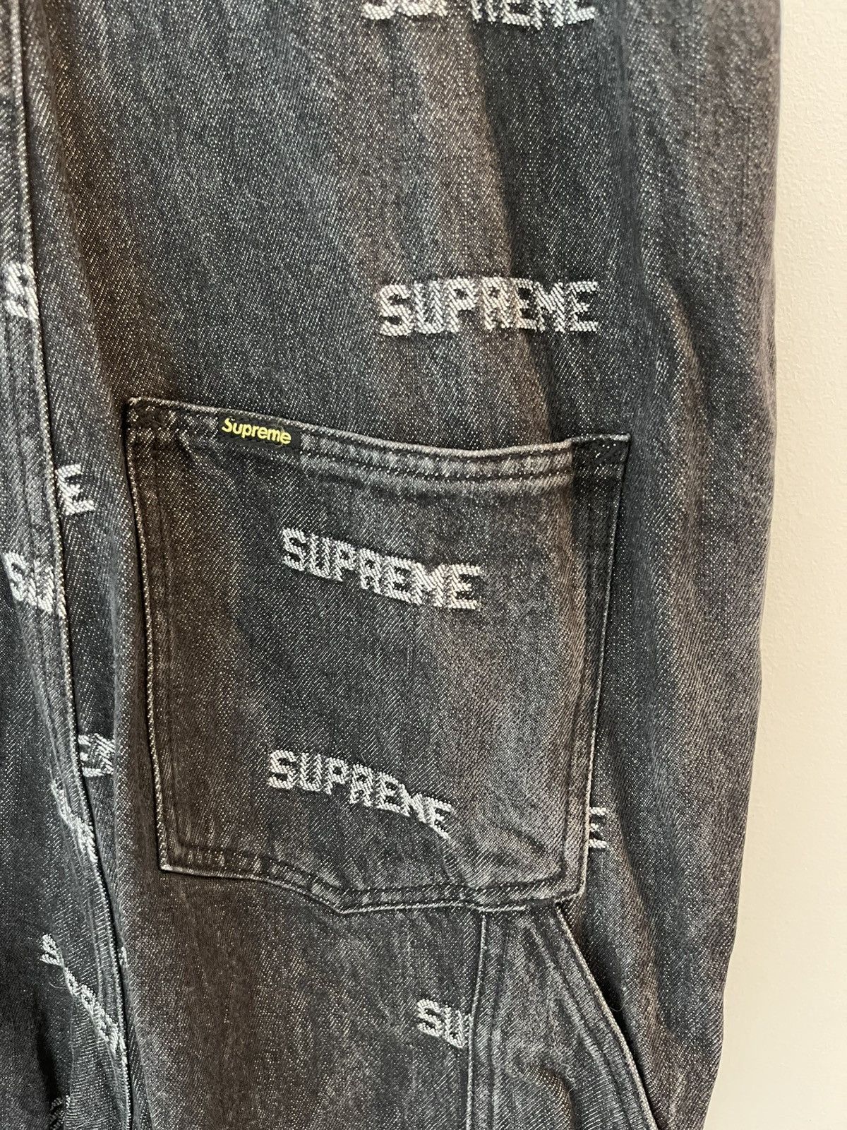 Supreme Supreme Logo Denim Overalls Size US 26 / EU 42 - 9 Thumbnail