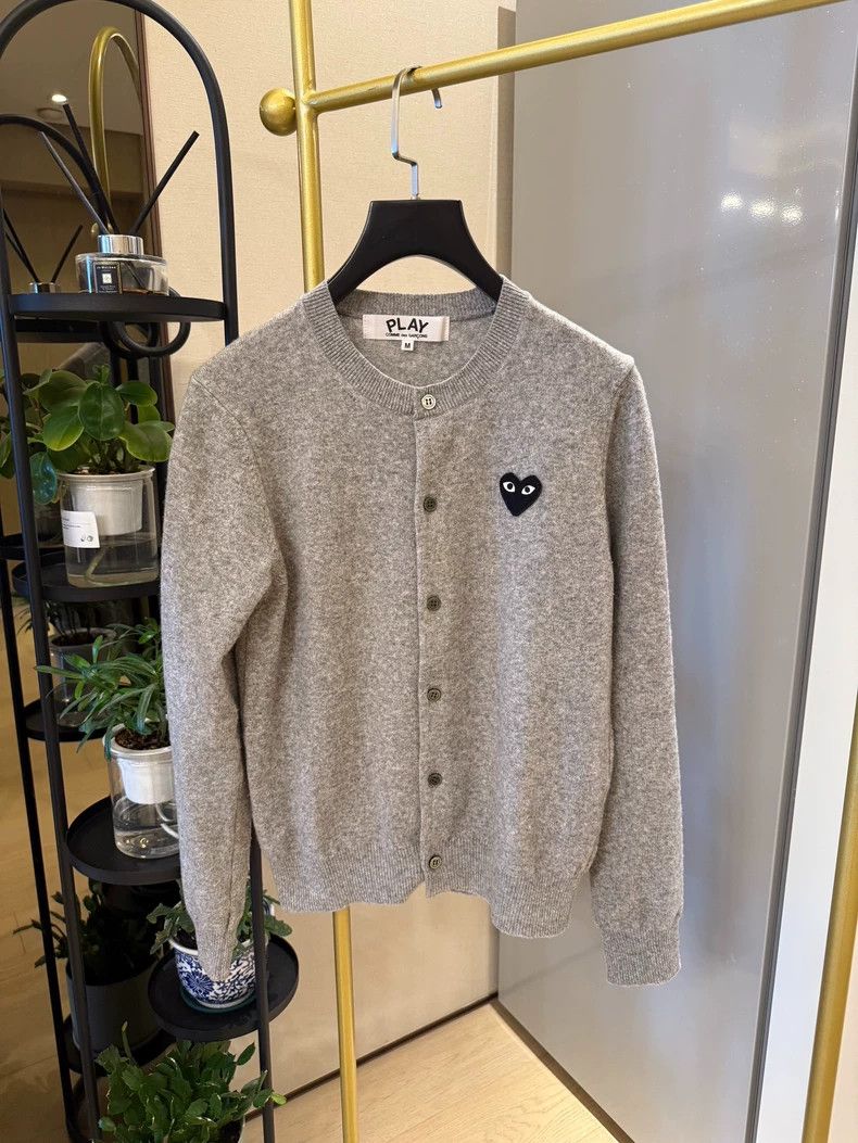 Comme des Garcons Comme Des Garcons Wool knitted cardigan gray Size M / US 6-8 / IT 42-44 - 1 Thumbnail