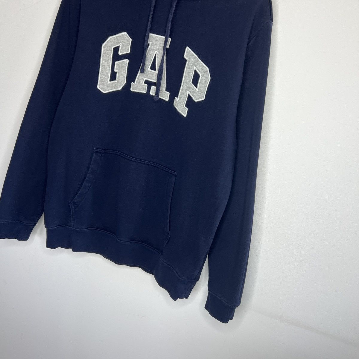 Gap × Vintage Gap Vintage Hoodie Navy Big Logo Spellout Retro Y2K Drill Size US L / EU 52-54 / 3 - 2 Thumbnail
