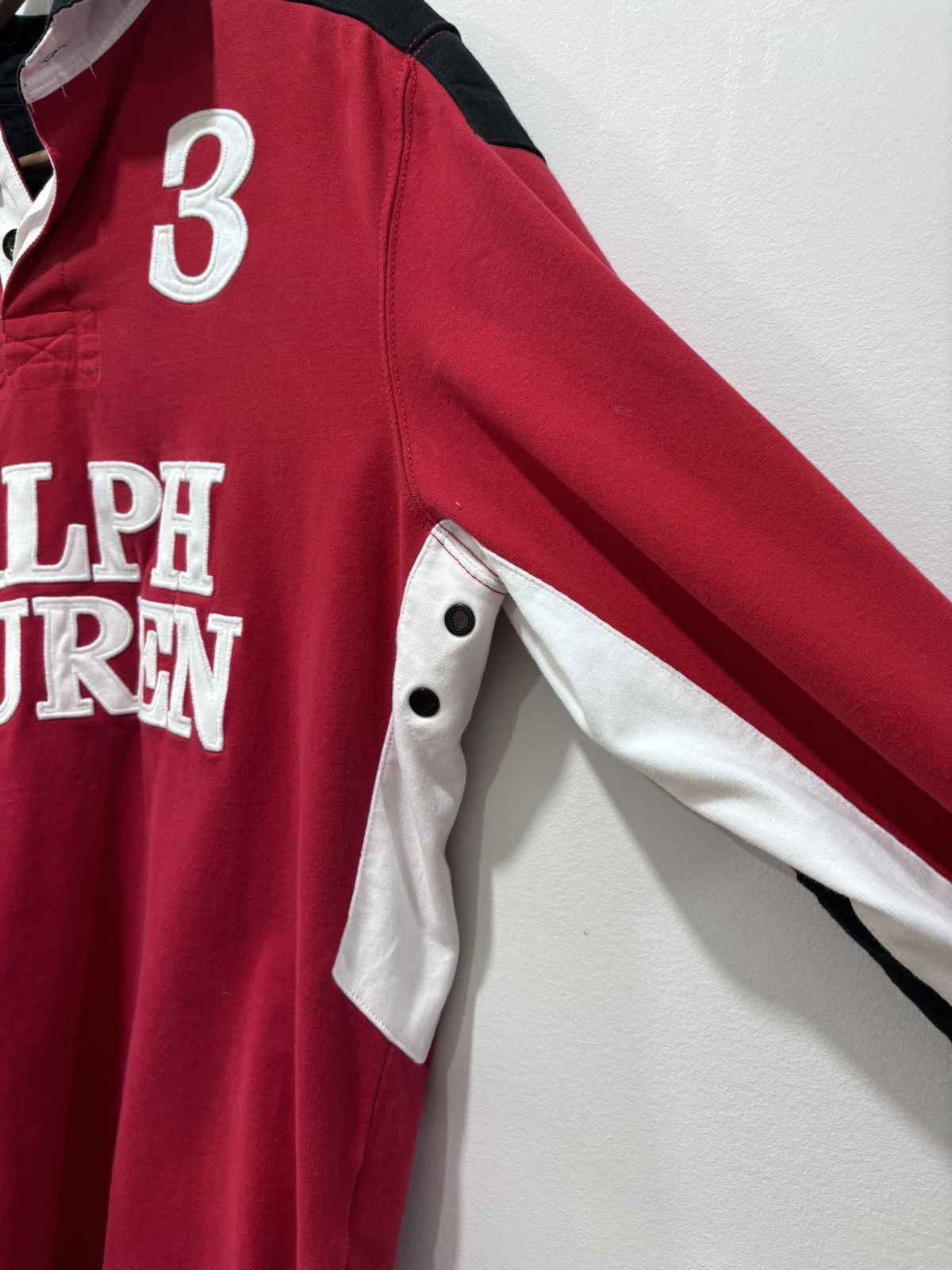 Polo Ralph Lauren × Vintage Polo Ralph Lauren Rugby Shirt Size US L / EU 52-54 / 3 - 3 Thumbnail
