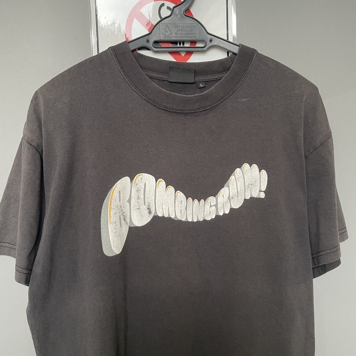 Japanese Brand Thrashed Faded Vintage Y2K Brooklyn Overall ERD GRUNGE TEE Size US L / EU 52-54 / 3 - 2 Thumbnail