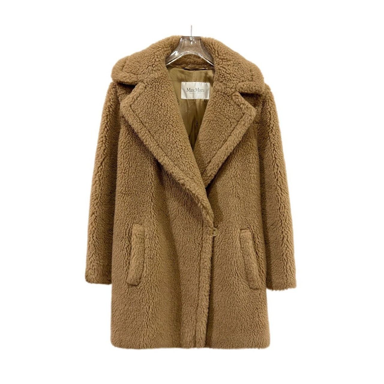 Max Mara Max Mara Womens Camel Teddy Coat Size 6 Wool & Silk Blend Size M / US 6-8 / IT 42-44 - 1 Thumbnail