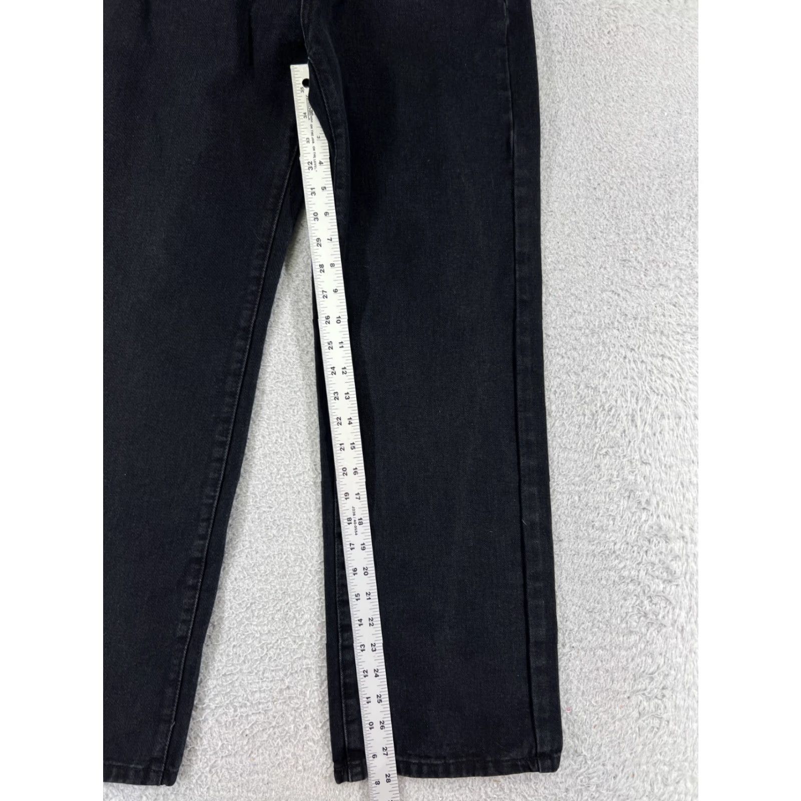 Lee Vintage Lee Women's Tapered Jeans Pants 25x24 Black Cotton Blend Mid Rise 8.5-10.5 Western Designer Size 26" / US 2 / IT 38 - 7 Thumbnail