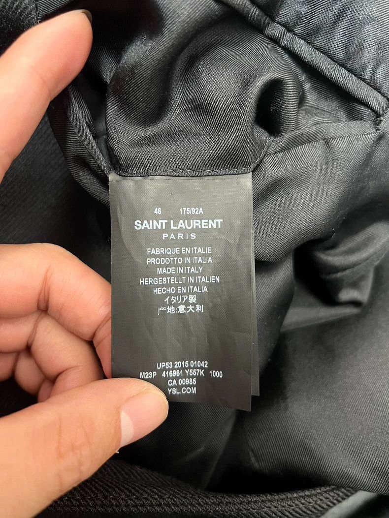 Saint Laurent Paris Saint Laurent Paris Collar double breasted wool coat-2506 Size US S / EU 44-46 / 1 - 6 Thumbnail
