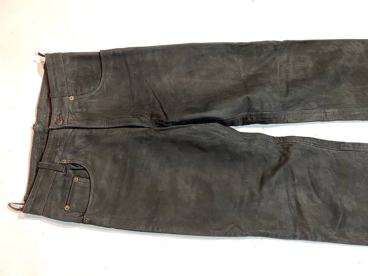 Leather × Vintage Vintage Rare Moto Biker Leather Pants Size US 30 / EU 46 - 4 Thumbnail