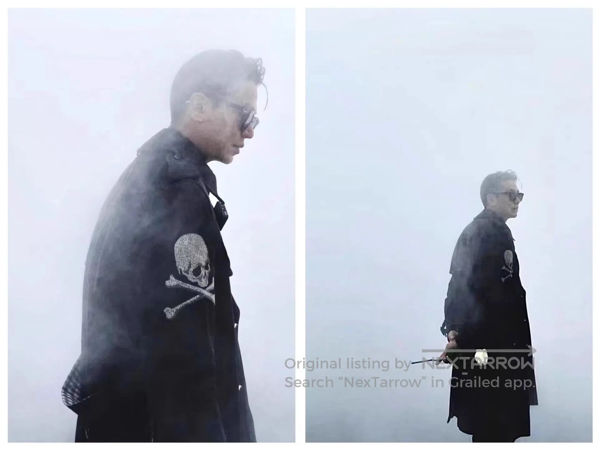 Mastermind Japan Black Long Coat with Skull Crossbones Embroidery Size S. Size US S / EU 44-46 / 1 - 9 Thumbnail