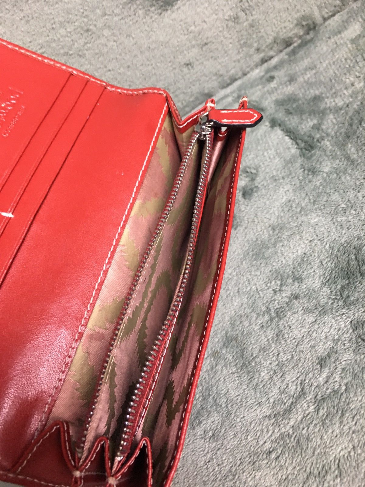 Vivienne Westwood Vivienne Westwood Red Orb Logo Leather Bifold Long Wallet Size ONE SIZE - 8 Thumbnail
