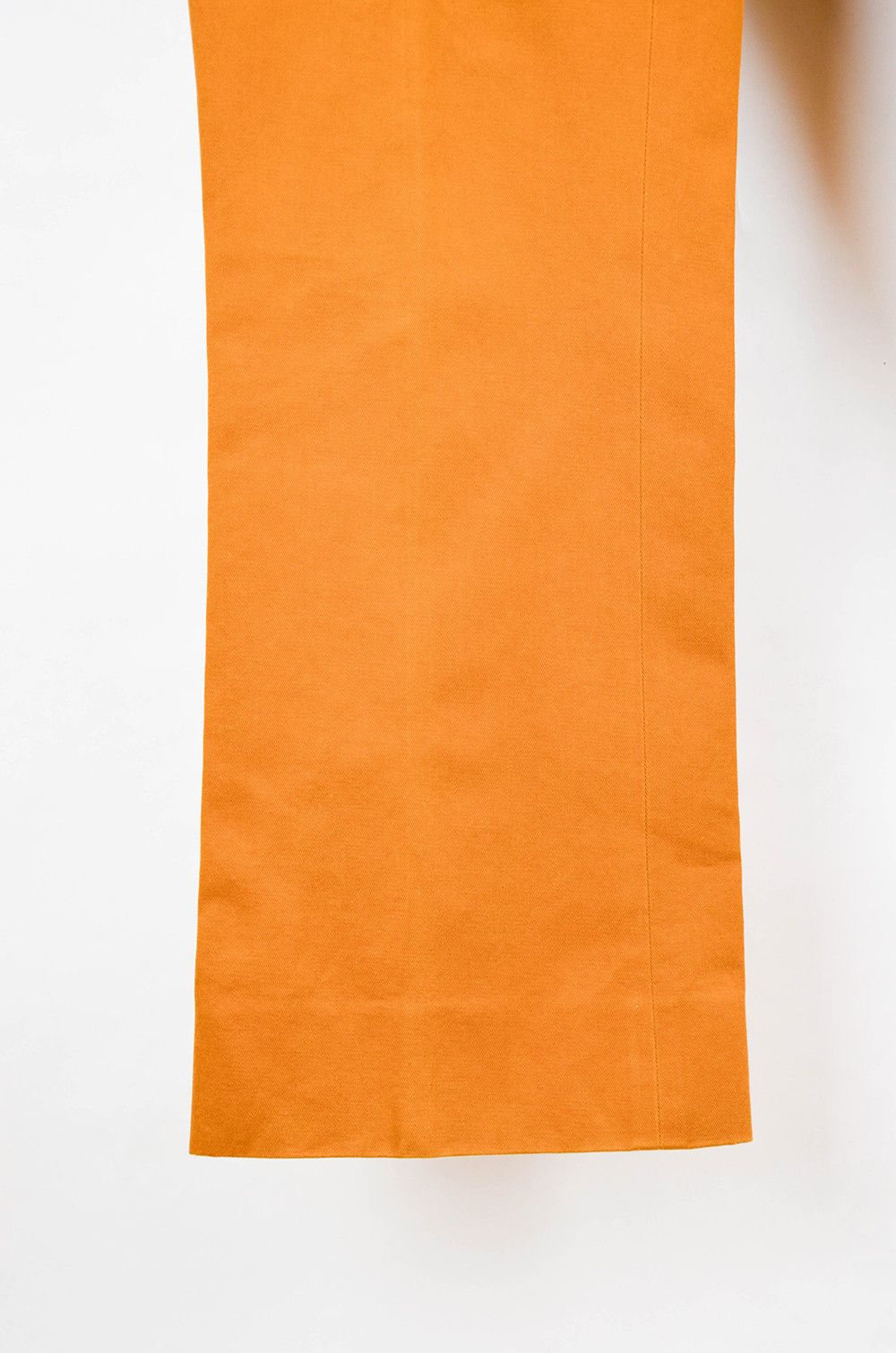 Prada Prada High-Rise Cotton Twill Orange Pants – Size 40IT Size 27" / US 4 / IT 40 - 3 Thumbnail