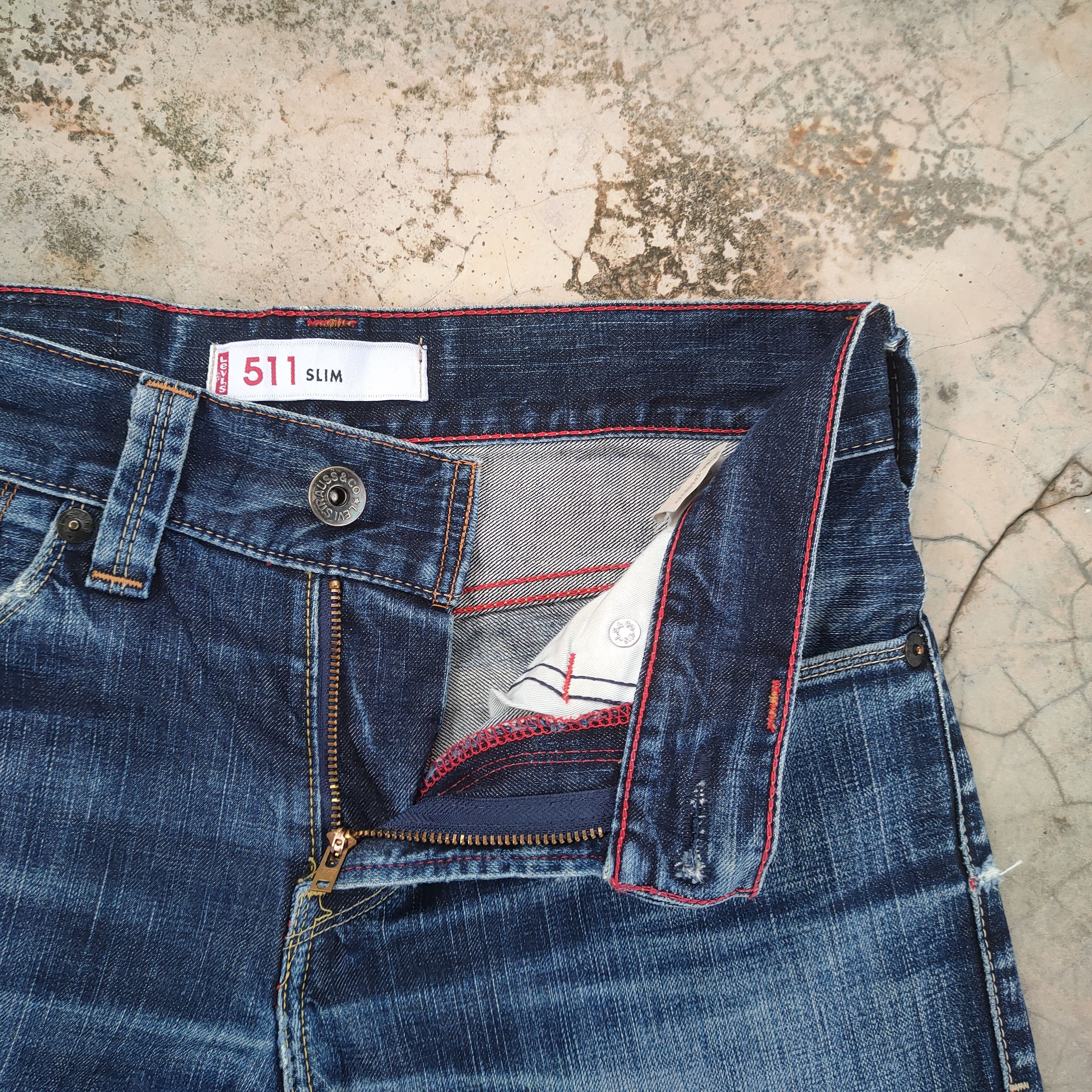 Levi's Vintage Clothing W30 LEVI'S 511 FADED DISTRESSED JEANS DENIM PANTS Size US 30 / EU 46 - 7 Thumbnail