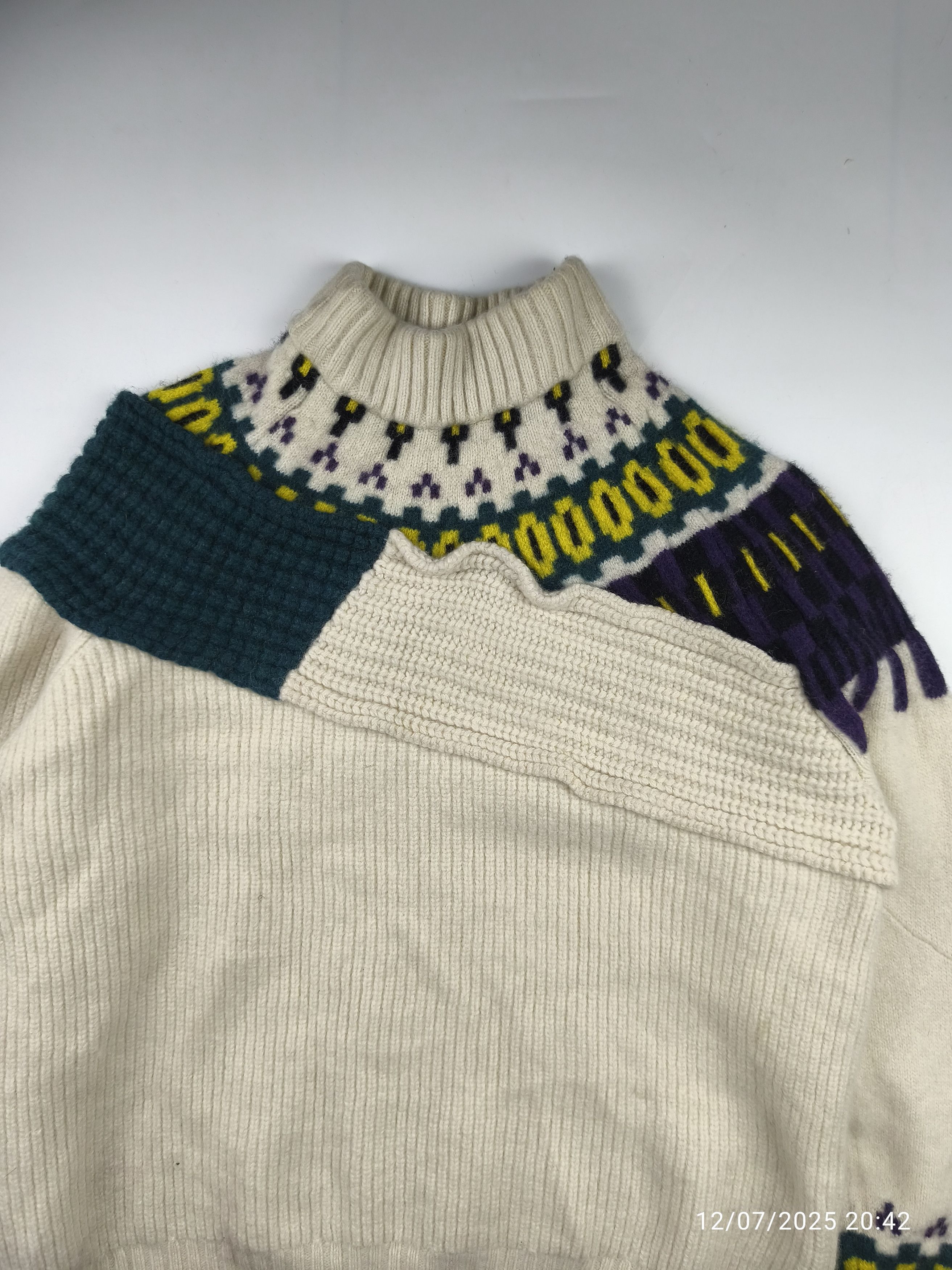 Sacai Sacai A/W 21 - wool knit pullover Size US M / EU 48-50 / 2 - 3 Thumbnail