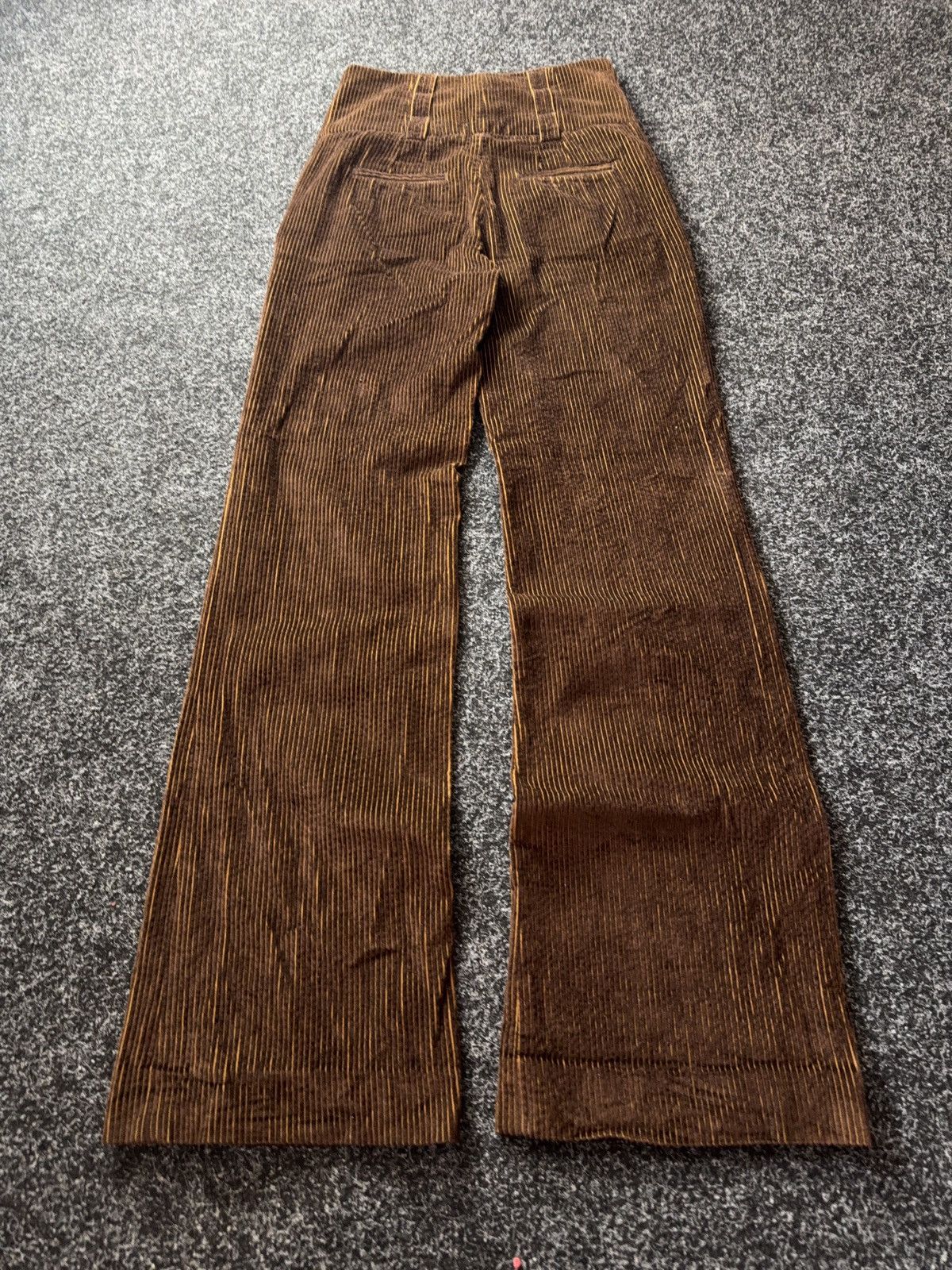 Adolfo Dominguez Adolfo Dominguez 00s Corduroy Wide Leg Pants High Rise Flare Size 25" / US 0 / IT 36 - 12 Thumbnail