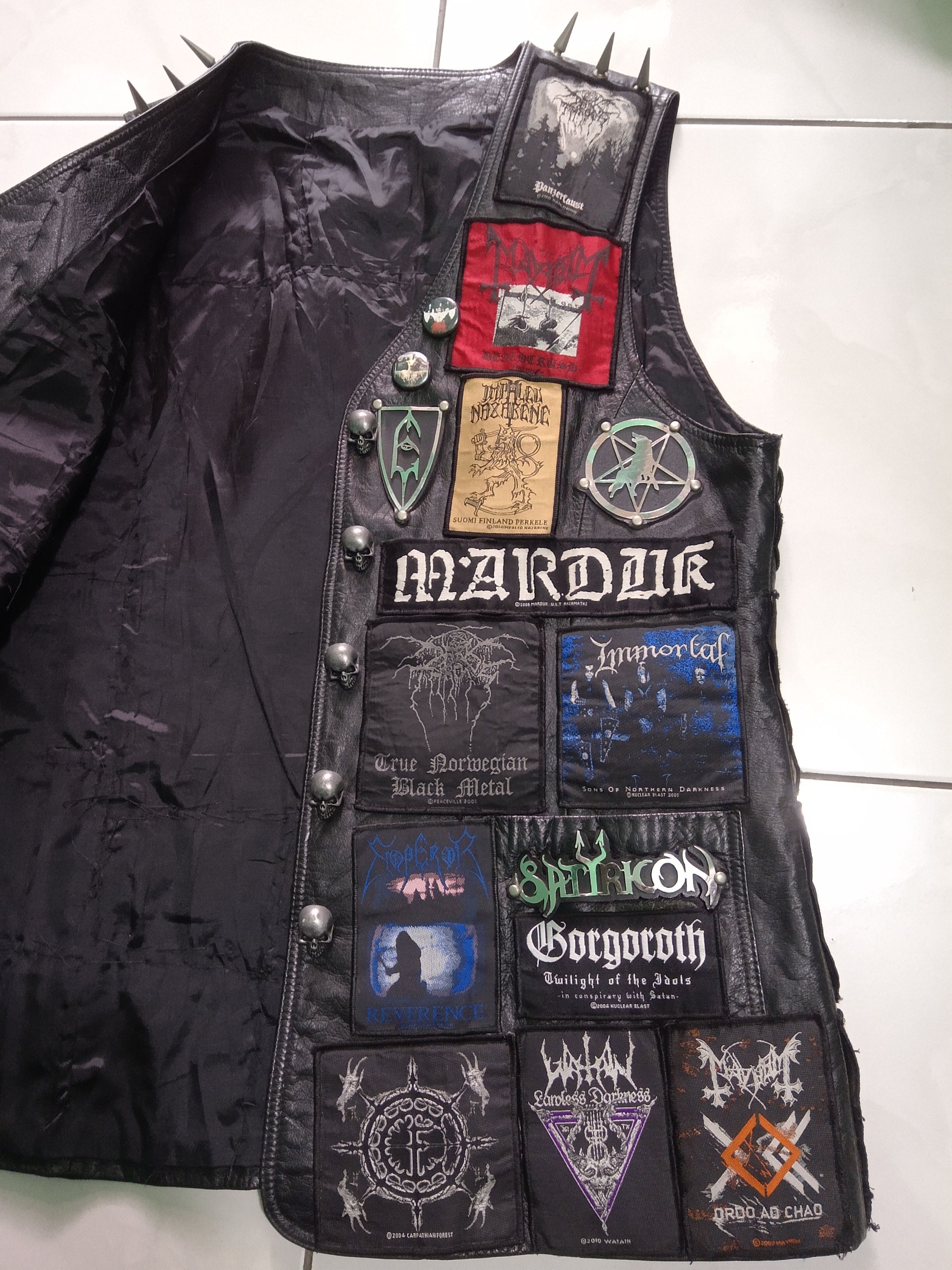 Handmade × Leather BATTLE VEST leather vest Size US M / EU 48-50 / 2 - 3 Thumbnail