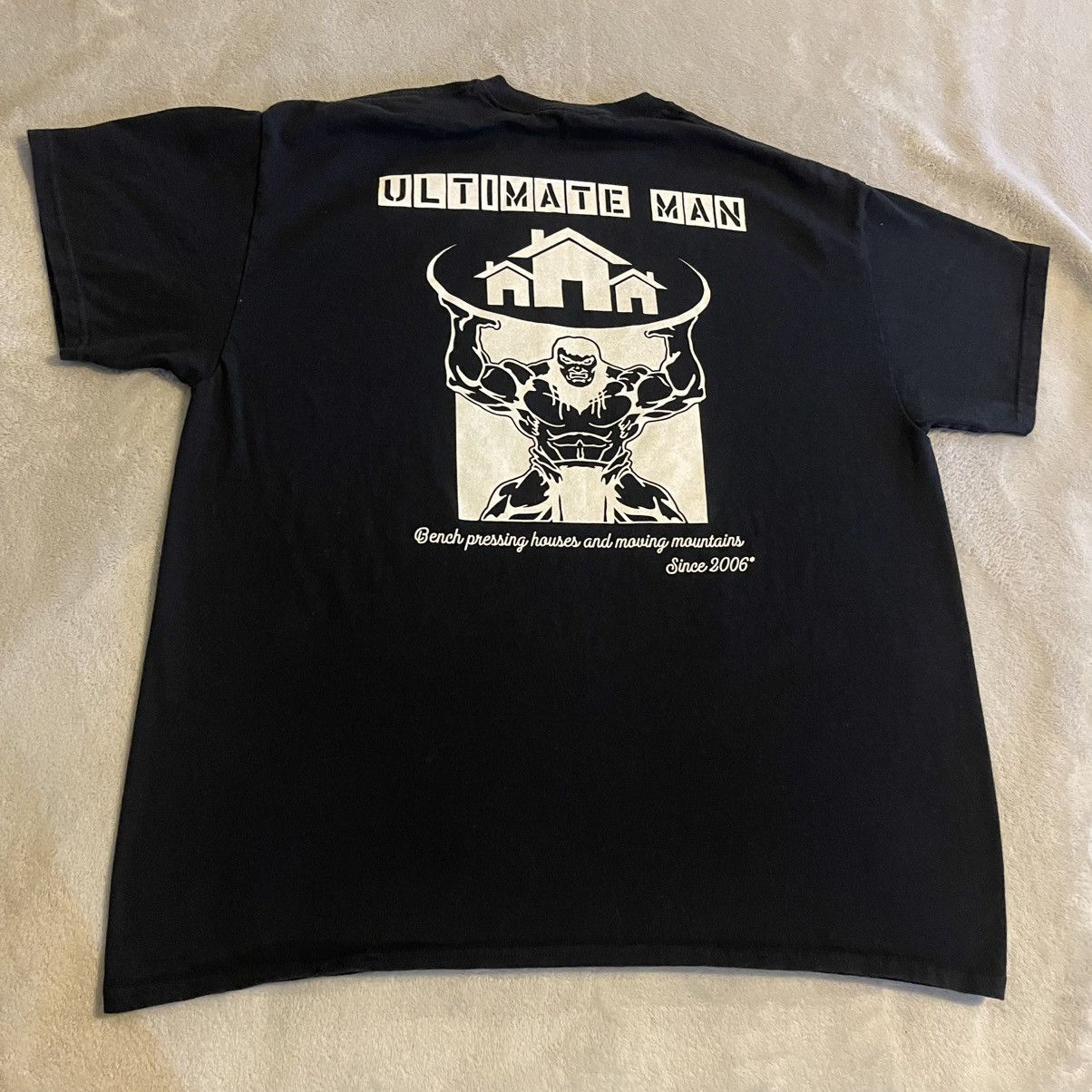 Gildan Vintage Shirt Men XL Black Streetwear Workout Gym Tee Size US XL / EU 56 / 4 - 1 Thumbnail