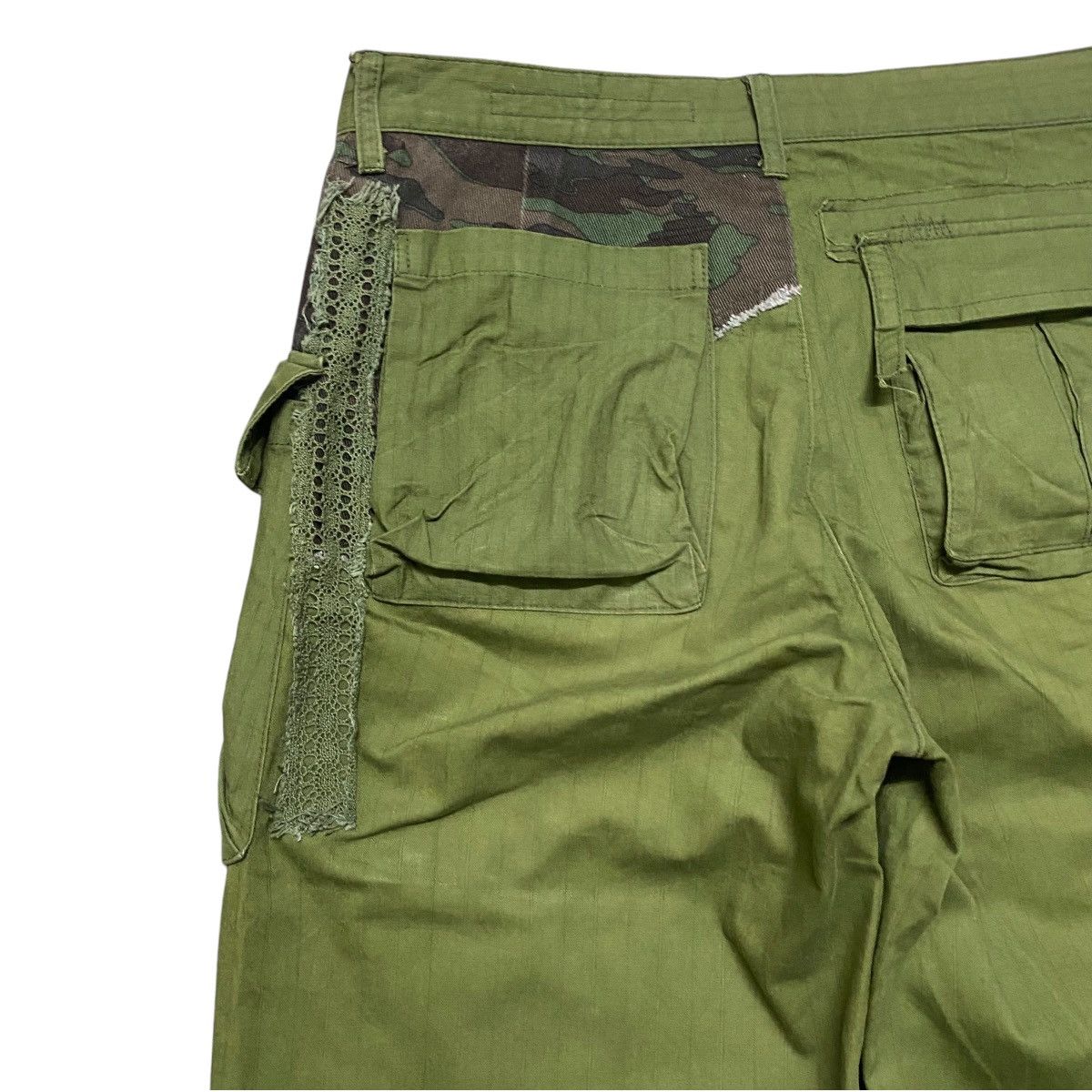 Issey Miyake Vintage Sunaokuwahara Military Patchwork Combat Pants Size 30" / US 8 / IT 44 - 11 Thumbnail