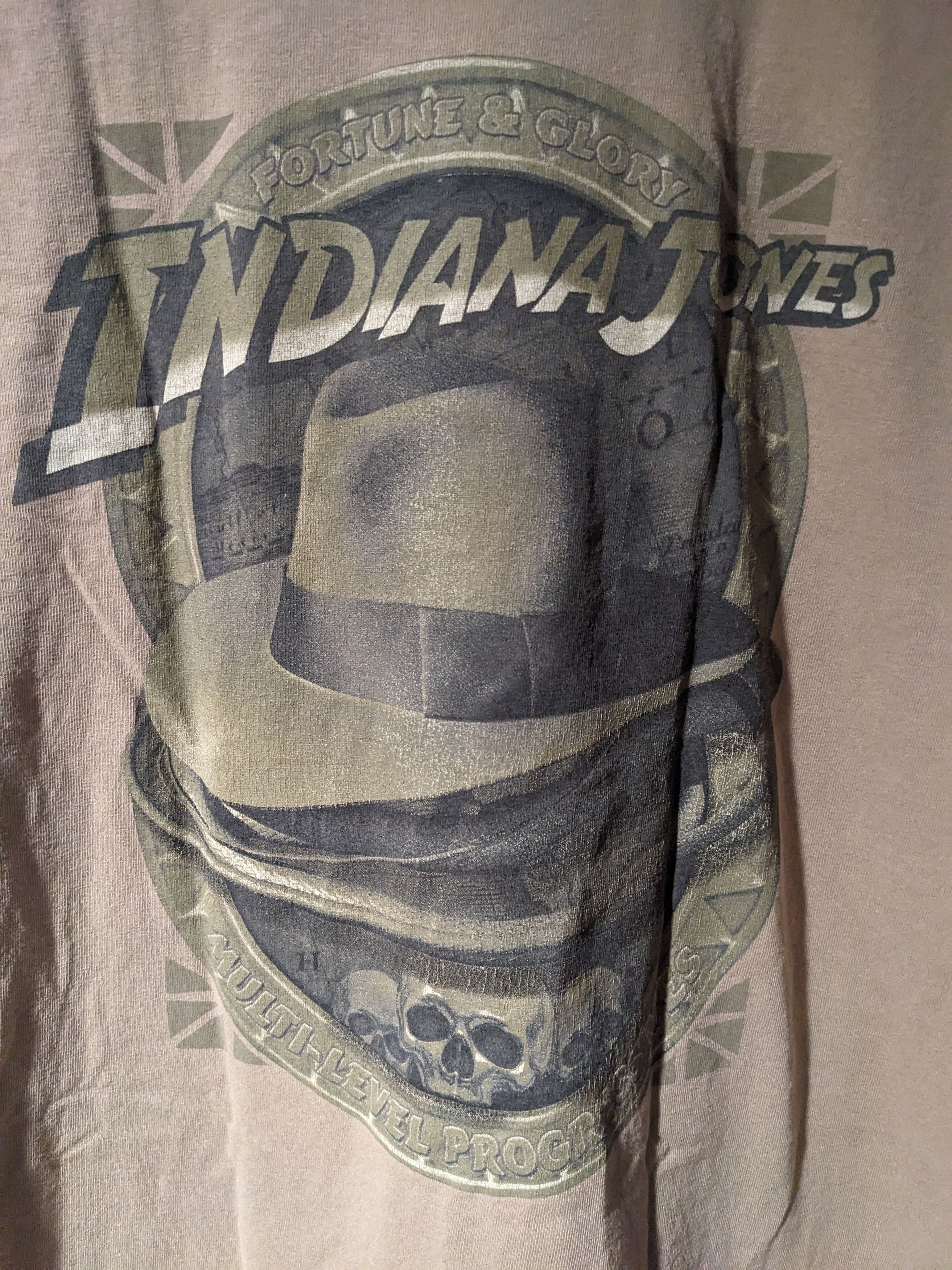 Vintage Vintage Indiana Jones Fortune & Glory Multi-Level T-Shirt Size US XL / EU 56 / 4 - 2 Thumbnail