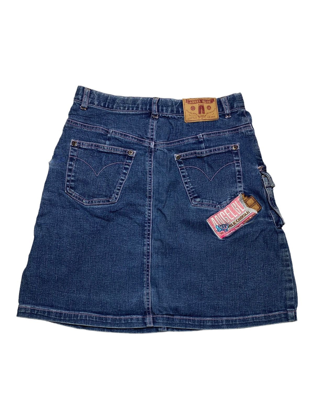 Hysteric Glamour 2000s Angel Blue - Cargo Mini Skirt Denim Size 28" / US 6 / IT 42 - 2 Thumbnail