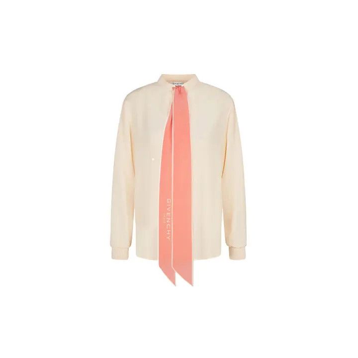 Givenchy Givenchy Silk Scarf Collar Blouse for Women Size S / US 4 / IT 40 - 1 Thumbnail