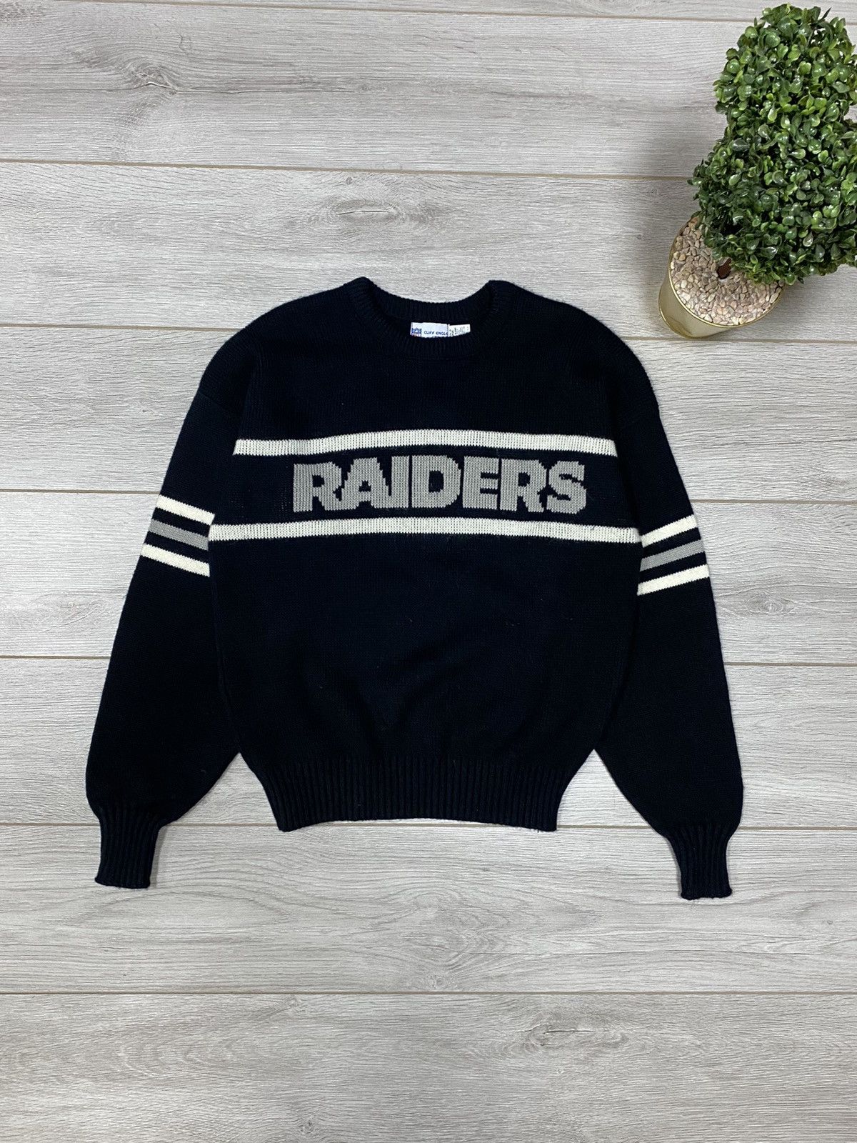 NFL VINTAGE Cliff Engle 80s LAS VEGAS RAIDERS Sweater Size US M / EU 48-50 / 2 - 1 Thumbnail