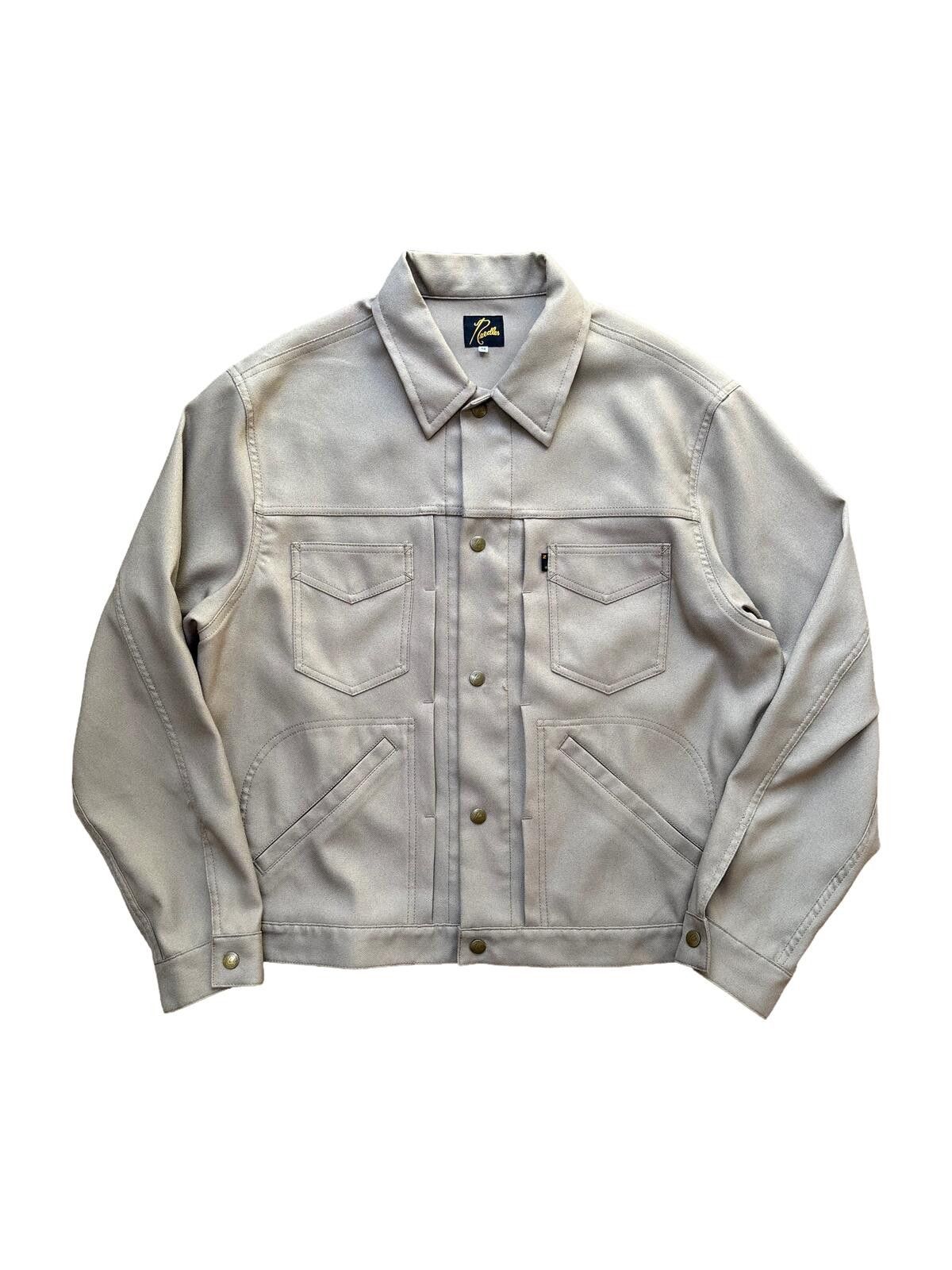 Needles Needles Work Jacket Beige Snap Button Overshirt M Size US M / EU 48-50 / 2 - 1 Thumbnail