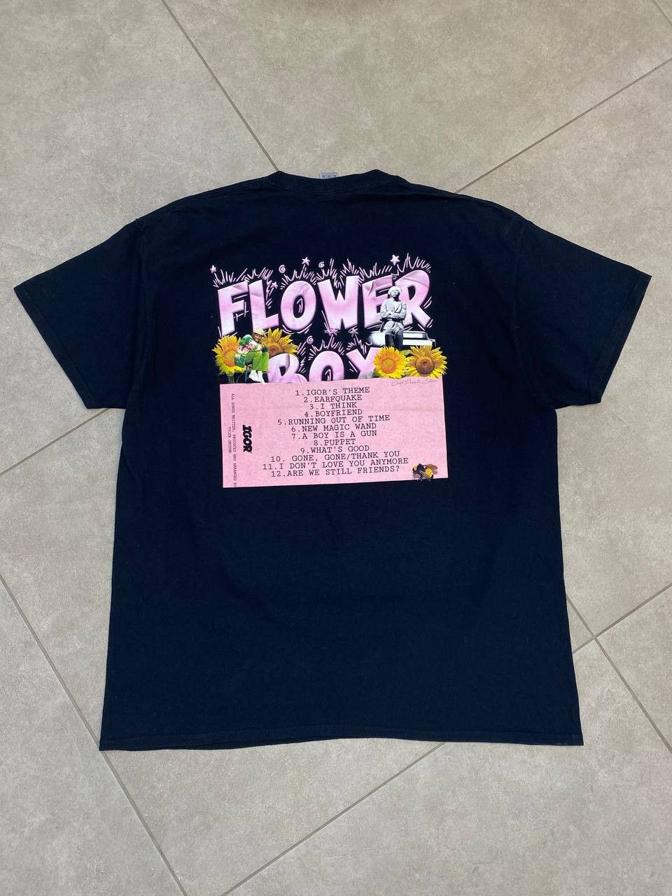 Tyler The Creator Tyler The Creator Flower Box Album Promo T-Shirt Size US XL / EU 56 / 4 - 3 Thumbnail