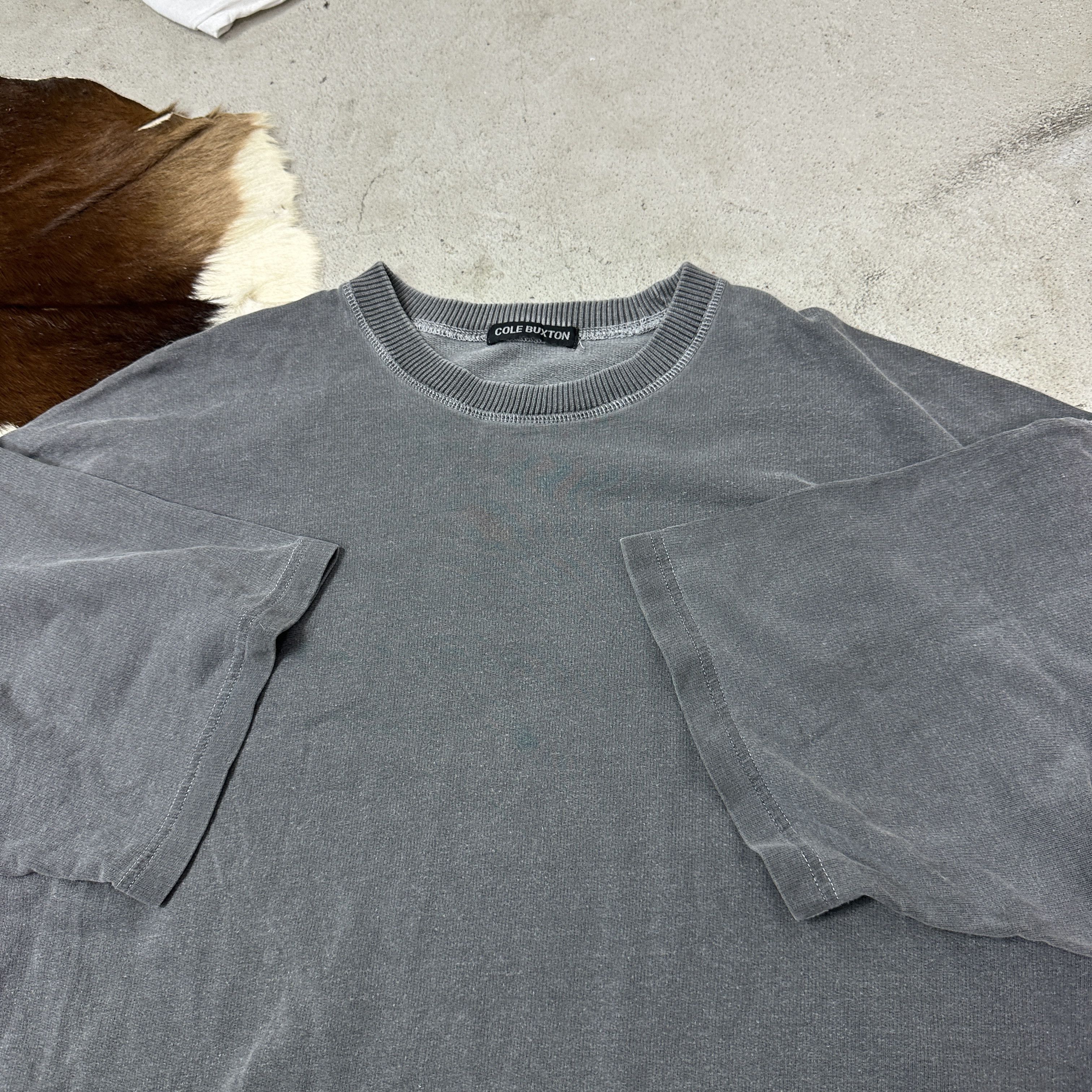 Vintage Vintage Cole Buxton Oversized Stone Washed T-shirt Y2K Size US XXL / EU 58 / 5 - 2 Thumbnail